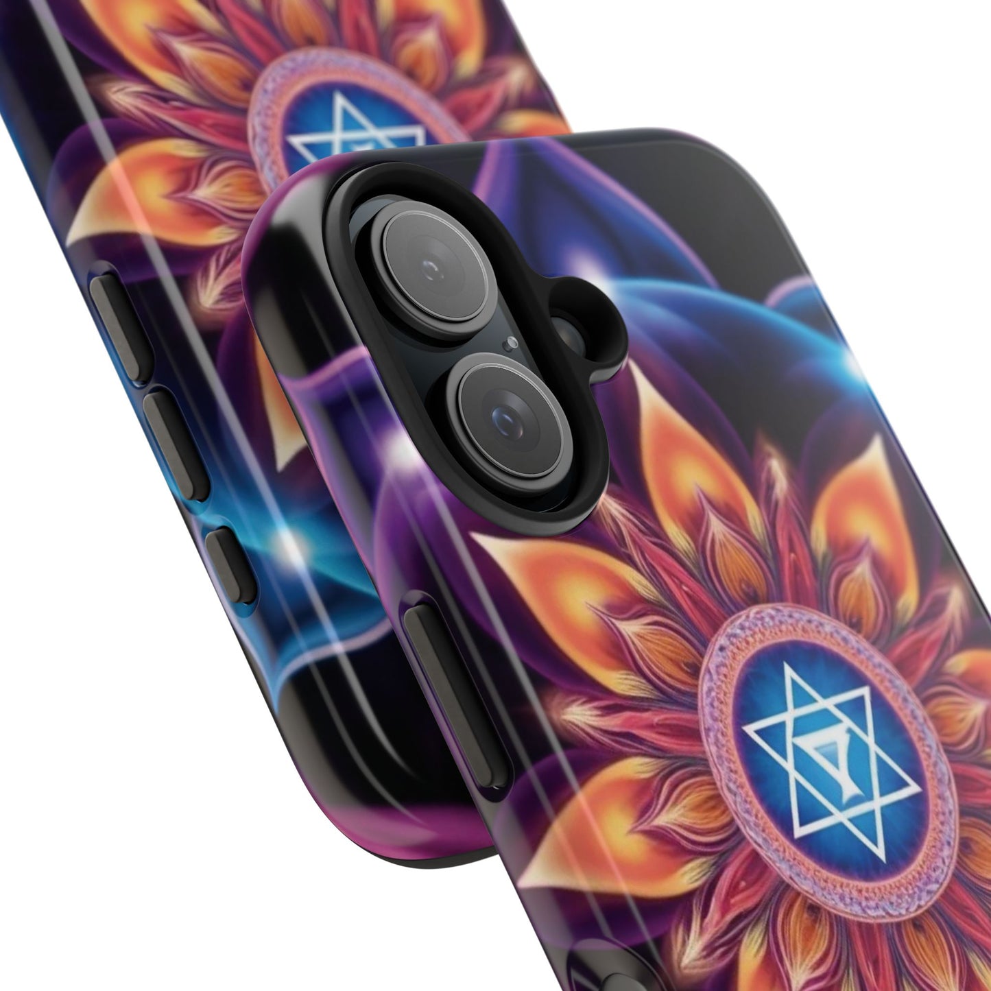 Bohemian Mandala Tough Phone Case | Vibrant Art Design, Protective Cover, Gift for Her, Spiritual Decor, Trendy Phone Accessory