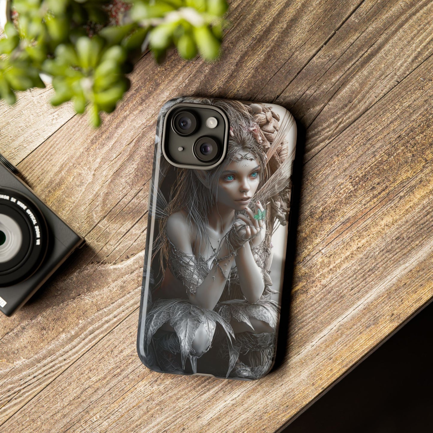 Fantasy Phone Case with Enchanted Fairy Design, Phone Cover, Magical Gift for Women, Boho Style, Nature Lovers, Unique Art