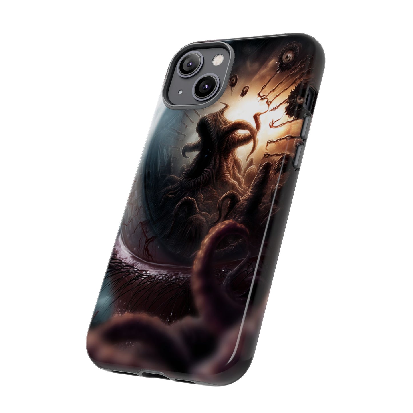 Phone Case: Cosmic Horror Design, Tough Phone Case, Unique Tech Accessory, Gifts for Sci-Fi Lovers, Halloween Decor