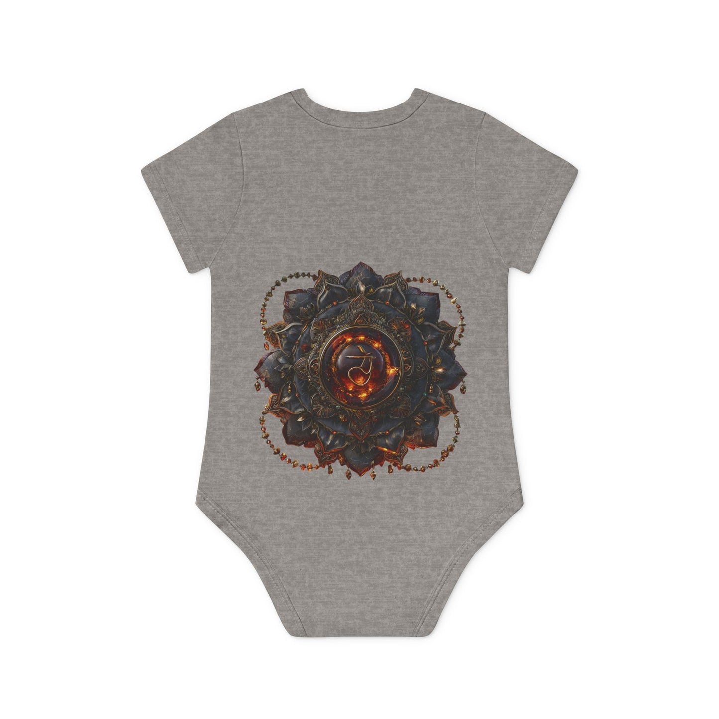 Mystical Baby Bodysuit, Organic Cotton Infant Romper, Spiritual Baby Shower Gift, Unique Newborn Outfit, Chakra Baby Clothing, Eco-Friendly