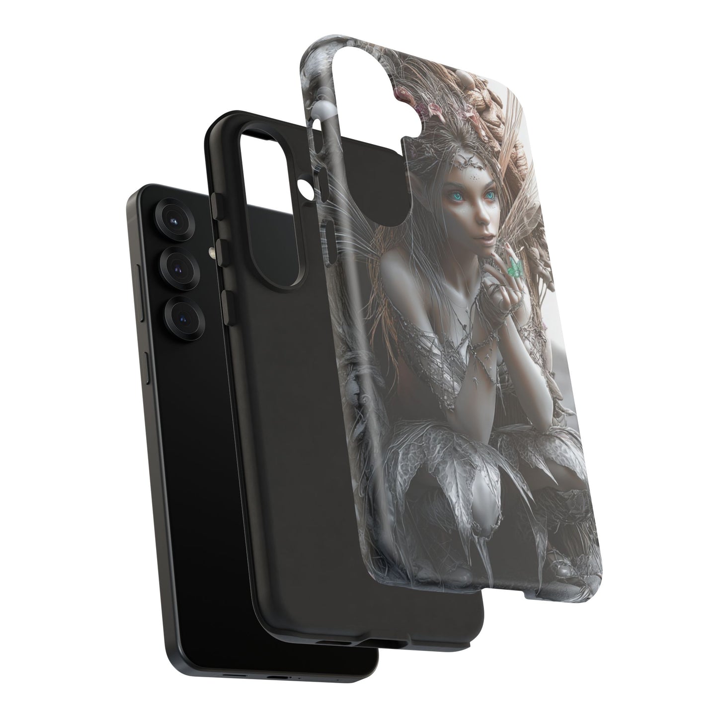 Fantasy Phone Case with Enchanted Fairy Design, Phone Cover, Magical Gift for Women, Boho Style, Nature Lovers, Unique Art