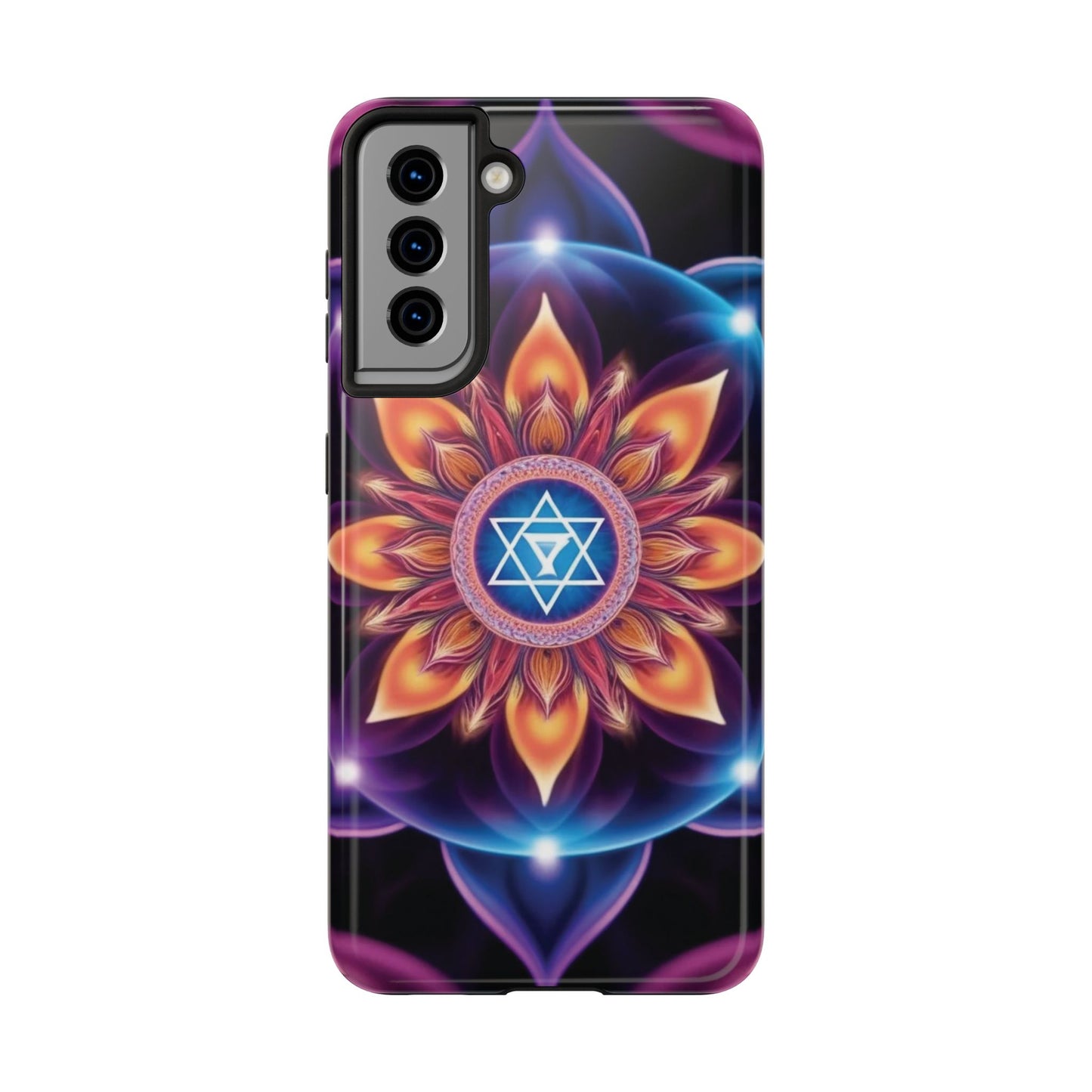 Bohemian Mandala Tough Phone Case | Vibrant Art Design, Protective Cover, Gift for Her, Spiritual Decor, Trendy Phone Accessory