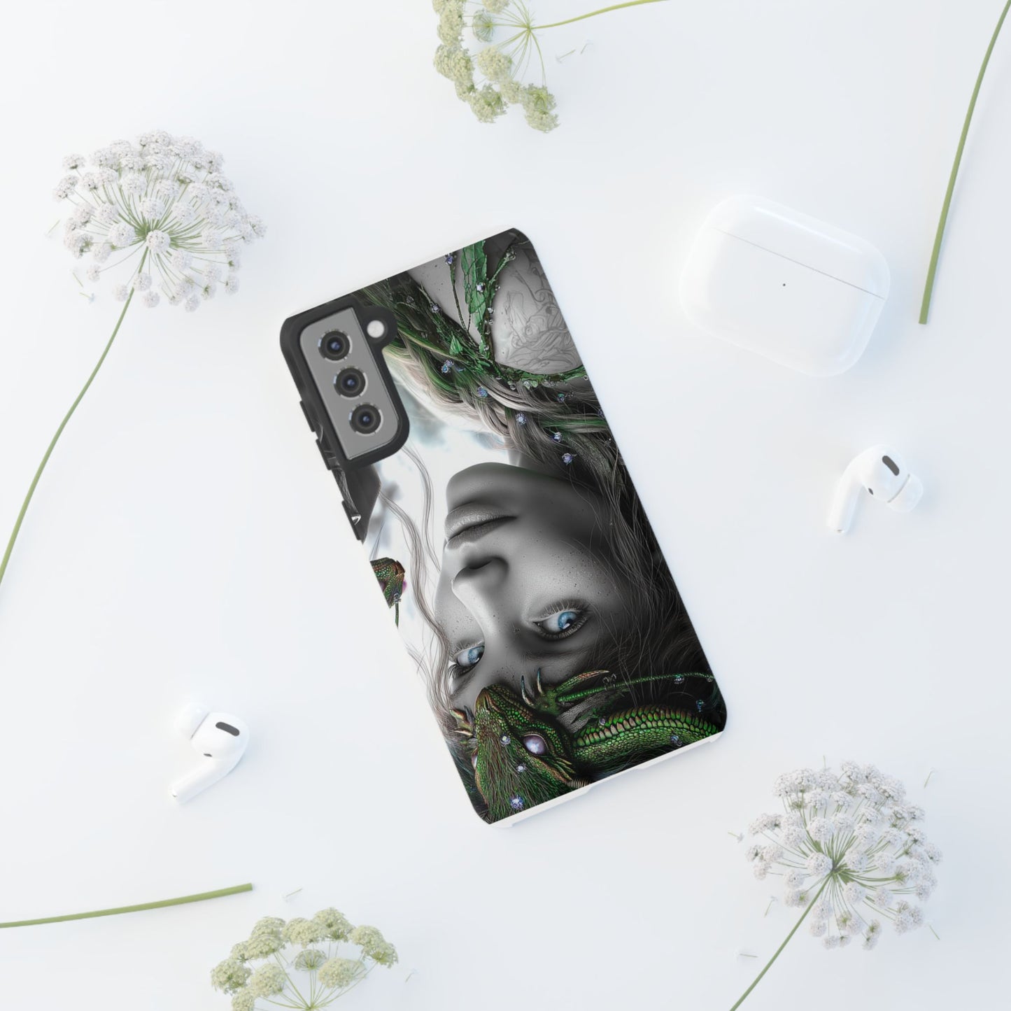 Phone Case with Enchanted Fairy Design, Phone Cover, Magical Gift for Women, Boho Style, Nature Lovers, Unique Art
