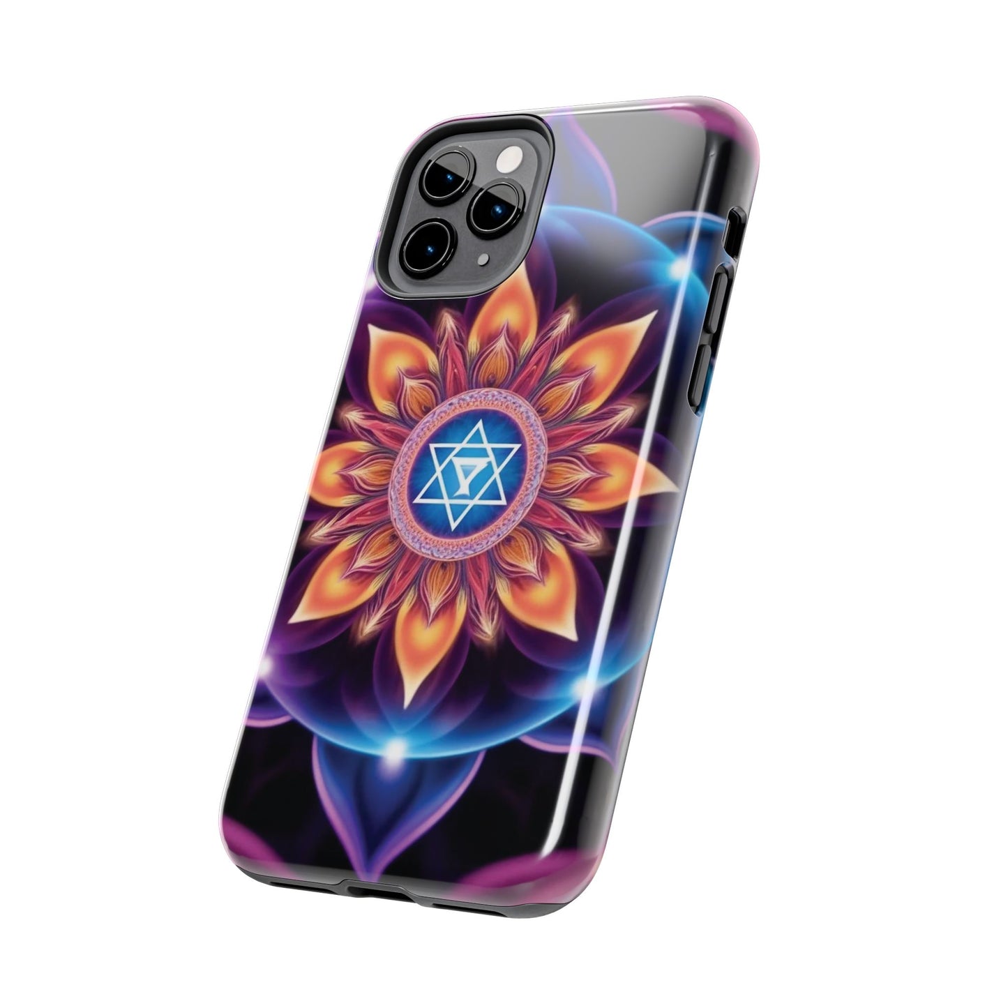 Bohemian Mandala Tough Phone Case | Vibrant Art Design, Protective Cover, Gift for Her, Spiritual Decor, Trendy Phone Accessory