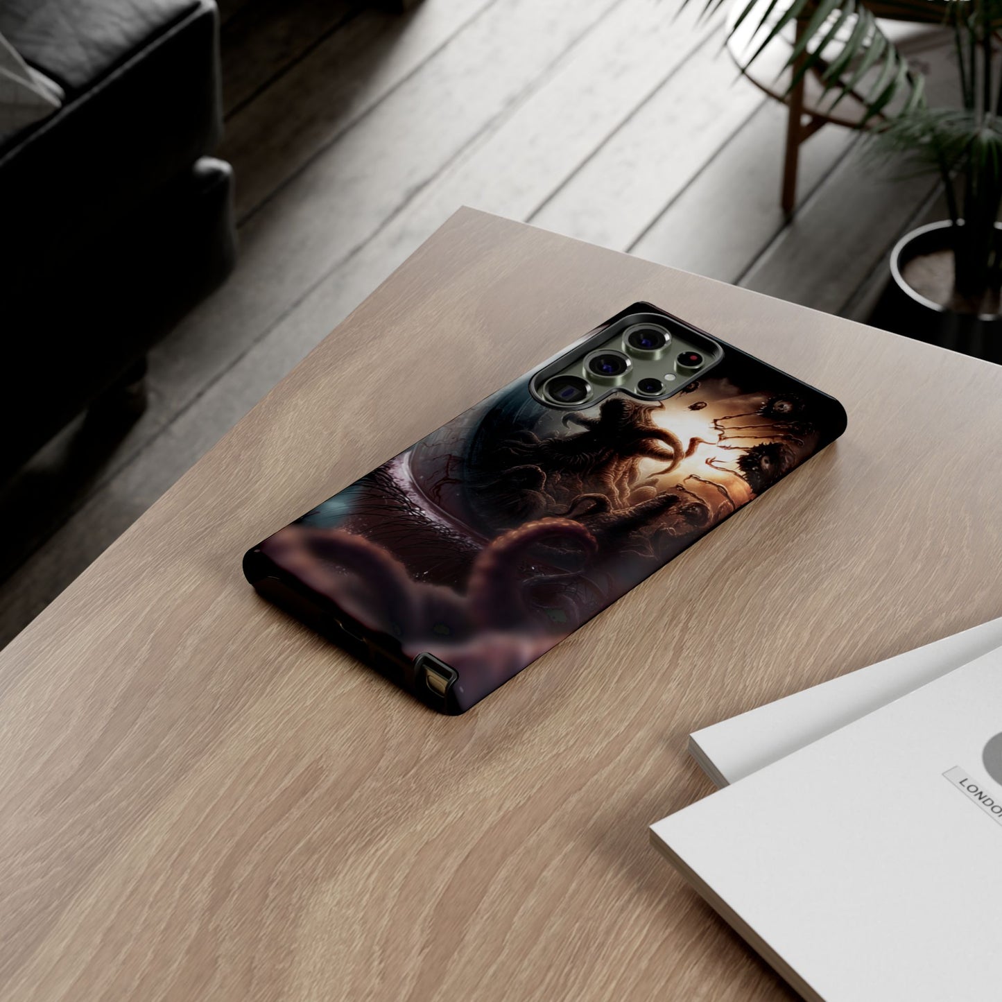 Phone Case: Cosmic Horror Design, Tough Phone Case, Unique Tech Accessory, Gifts for Sci-Fi Lovers, Halloween Decor