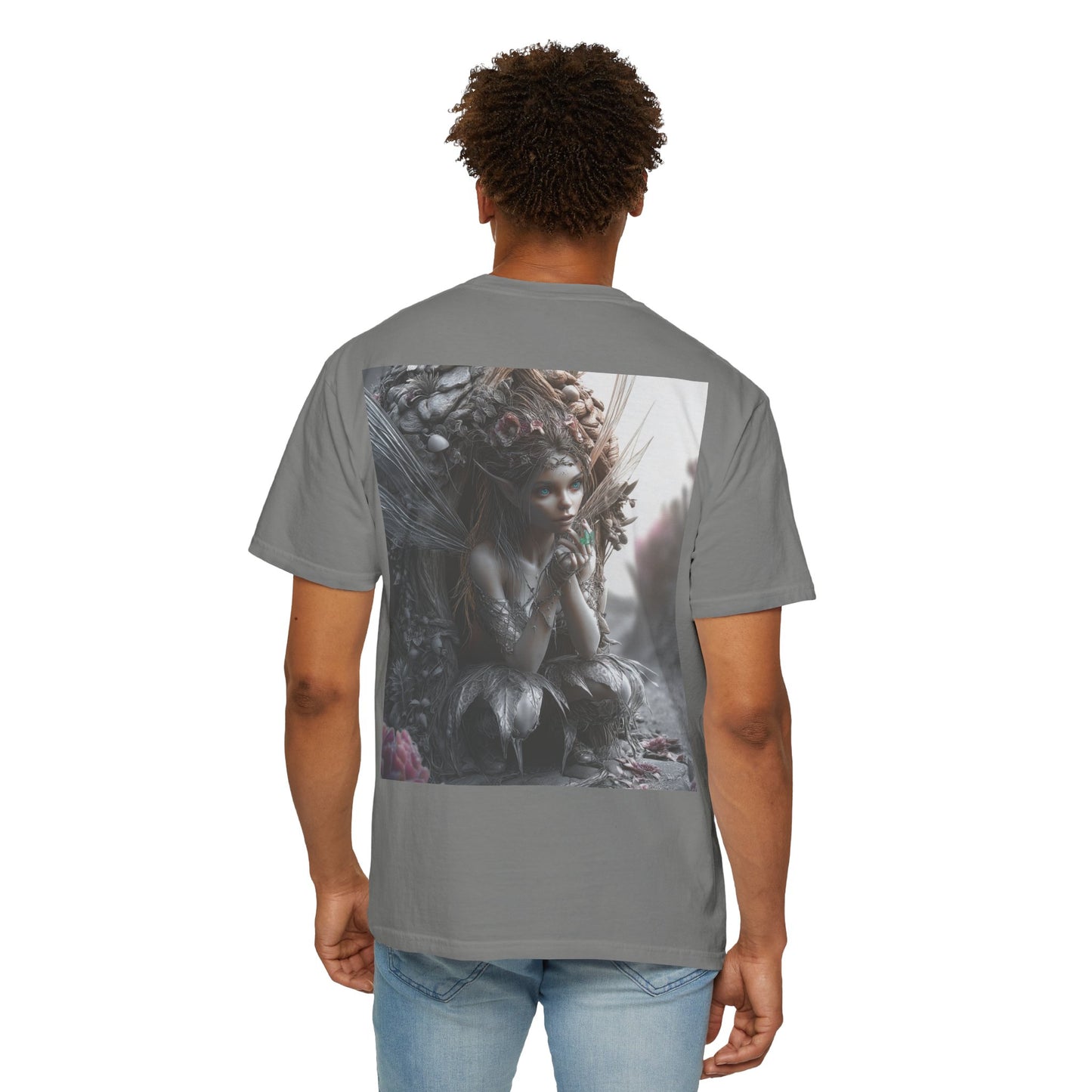 Whimsical Fairy T-shirt, Enchanted Garden Art Tee, Fairy Lover Gift, Unique Fantasy Apparel, Magical Nature Tee