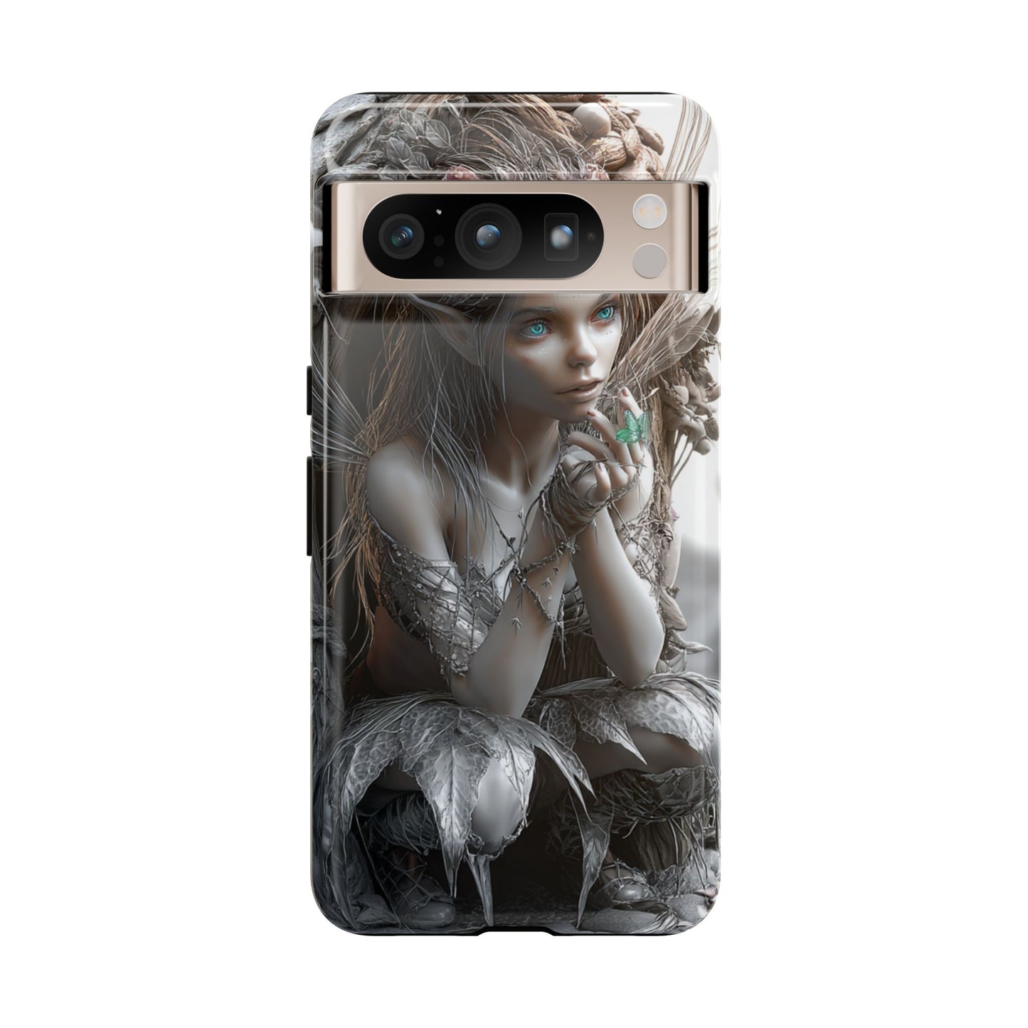 Fantasy Phone Case with Enchanted Fairy Design, Phone Cover, Magical Gift for Women, Boho Style, Nature Lovers, Unique Art