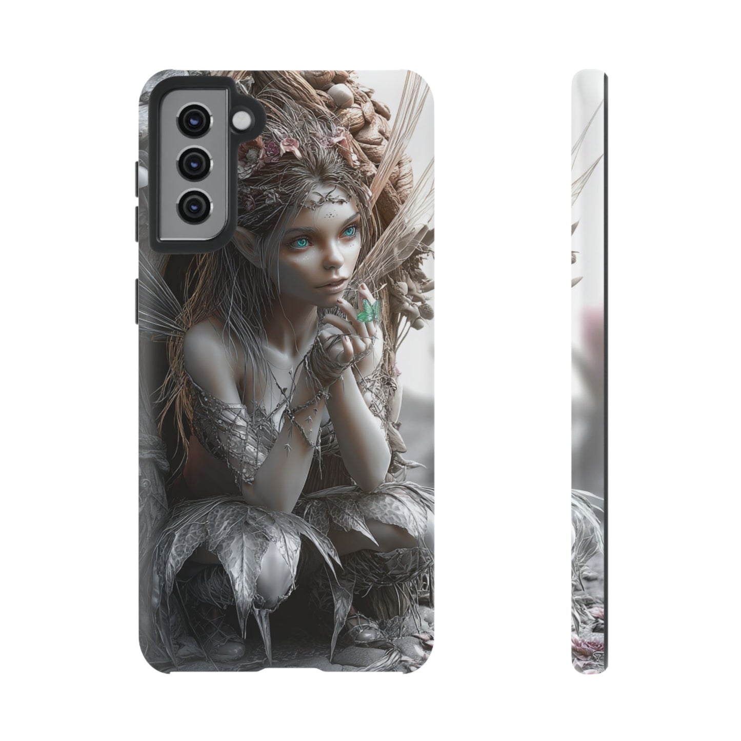 Fantasy Phone Case with Enchanted Fairy Design, Phone Cover, Magical Gift for Women, Boho Style, Nature Lovers, Unique Art