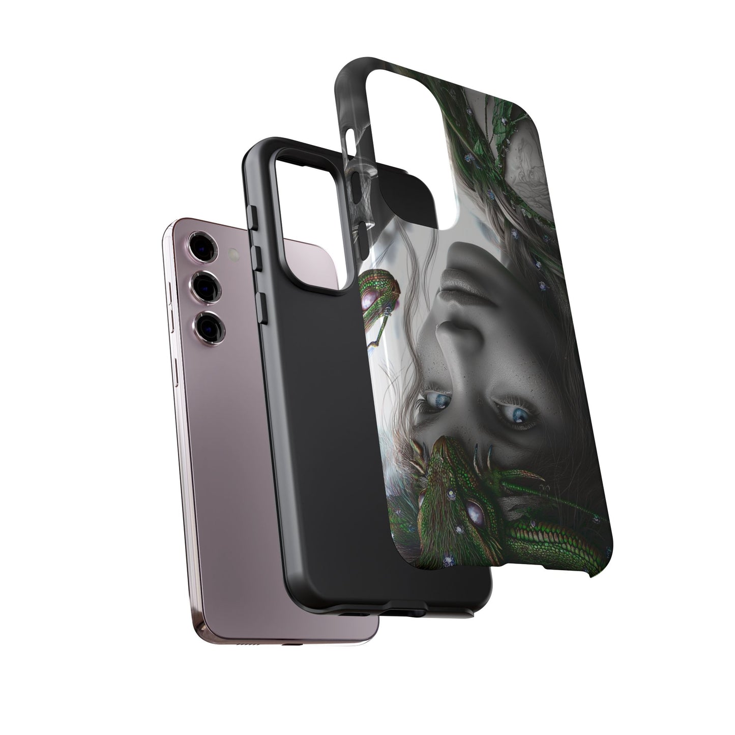 Phone Case with Enchanted Fairy Design, Phone Cover, Magical Gift for Women, Boho Style, Nature Lovers, Unique Art