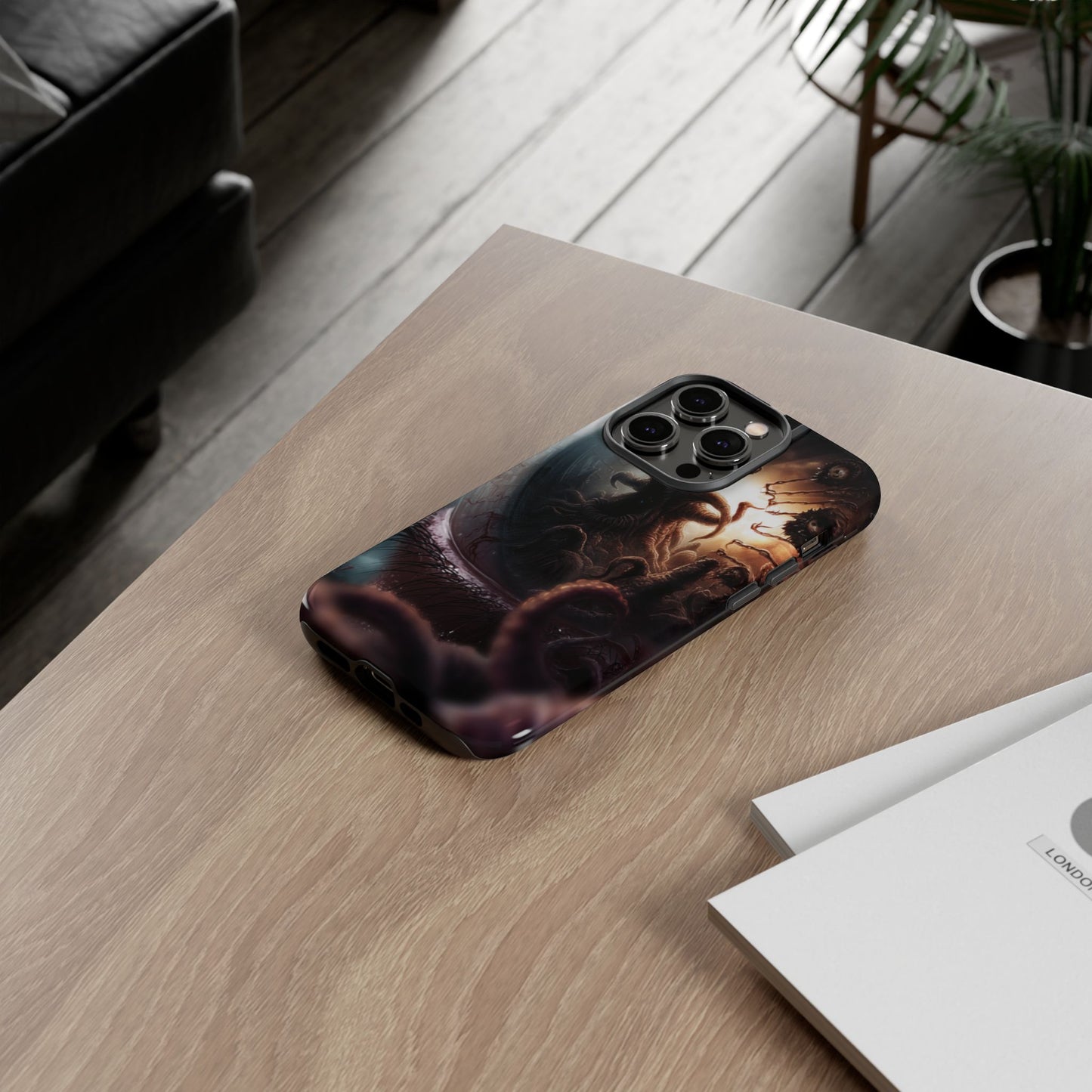 Phone Case: Cosmic Horror Design, Tough Phone Case, Unique Tech Accessory, Gifts for Sci-Fi Lovers, Halloween Decor