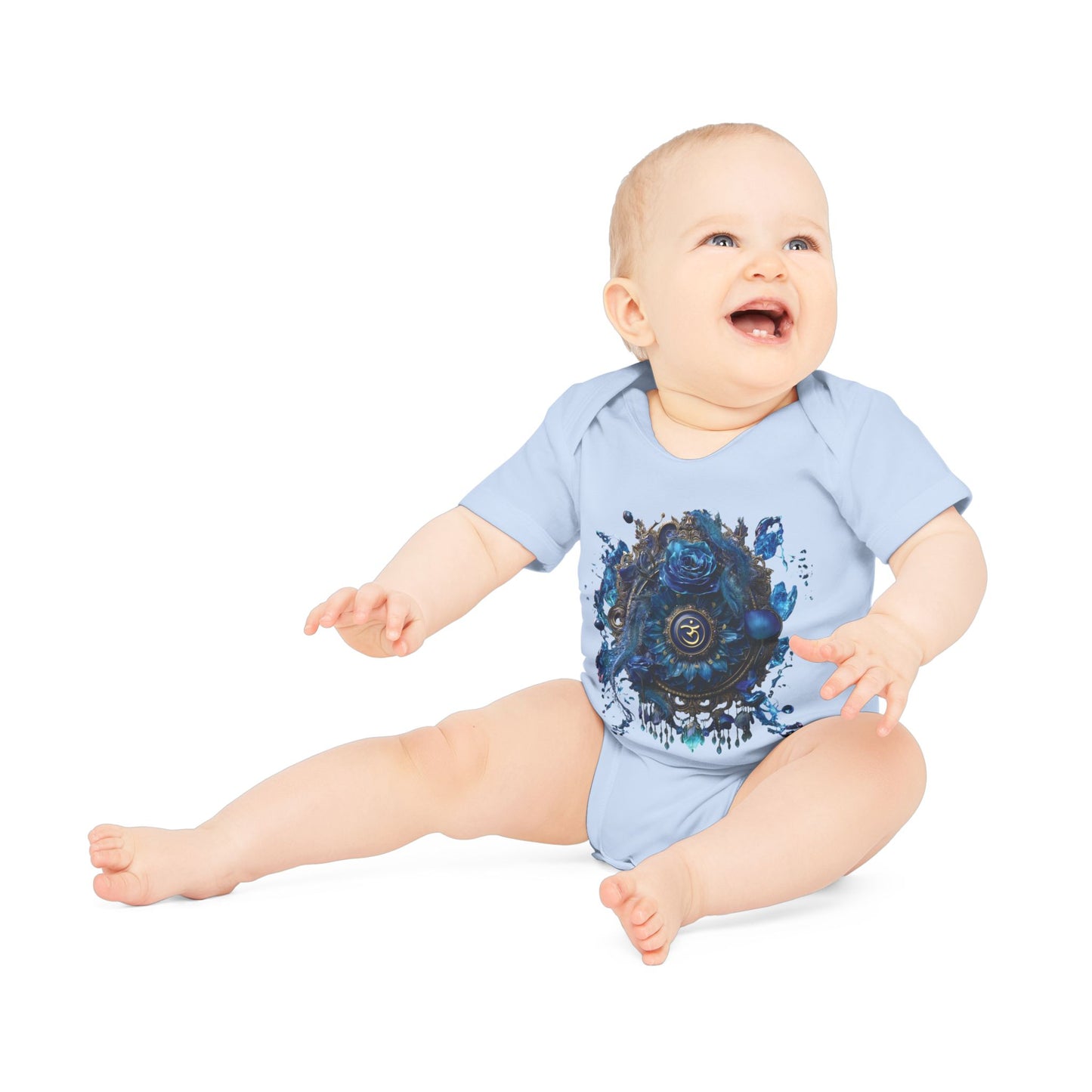 Mystic Shakra Bodysuit, Baby Organic Romper, Newborn Outfit Gift, Spiritual Infant Clothes, Gender Neutral Baby Shower Present