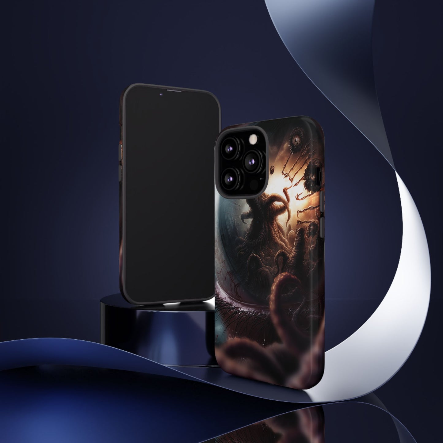 Phone Case: Cosmic Horror Design, Tough Phone Case, Unique Tech Accessory, Gifts for Sci-Fi Lovers, Halloween Decor