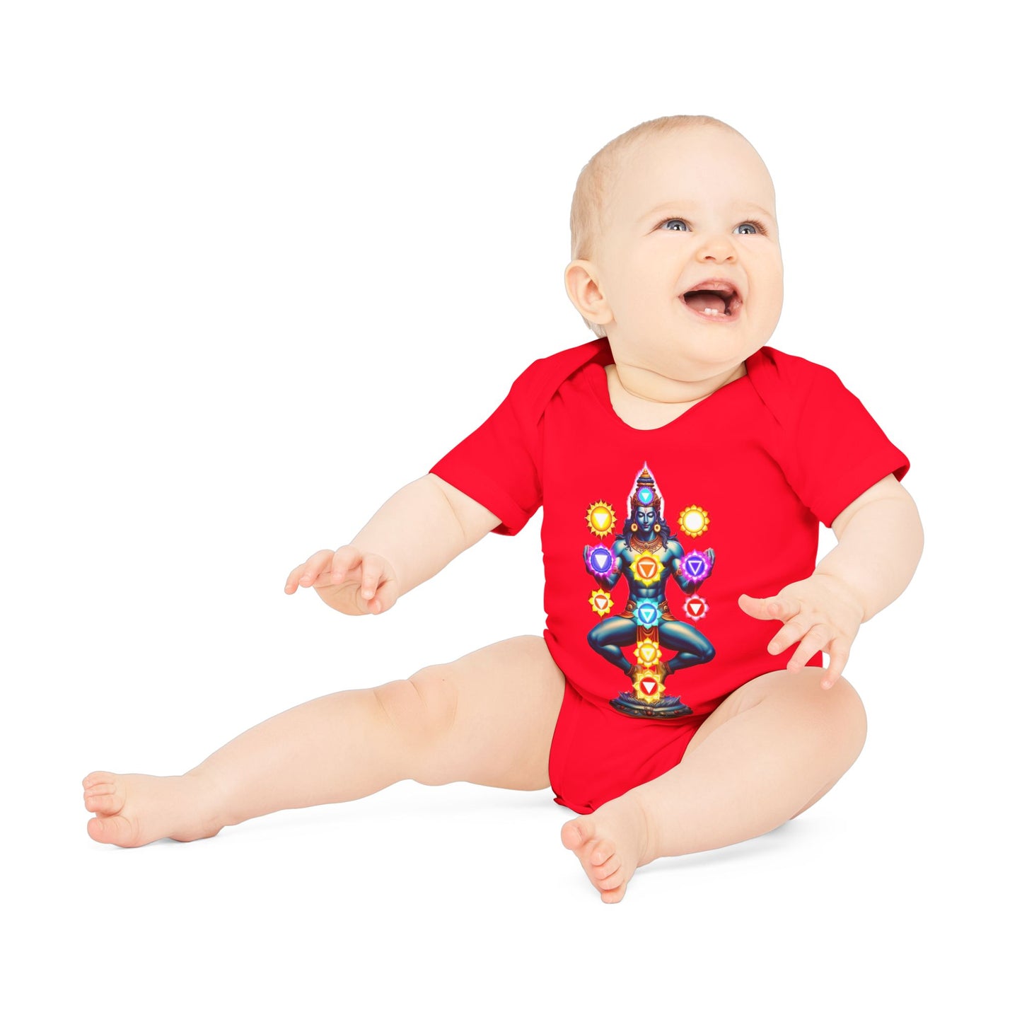 Mystic Chakra Being  Bodysuit, Baby Organic Romper, Newborn Outfit Gift, Spiritual Infant Clothes, Gender Neutral Baby Shower Present
