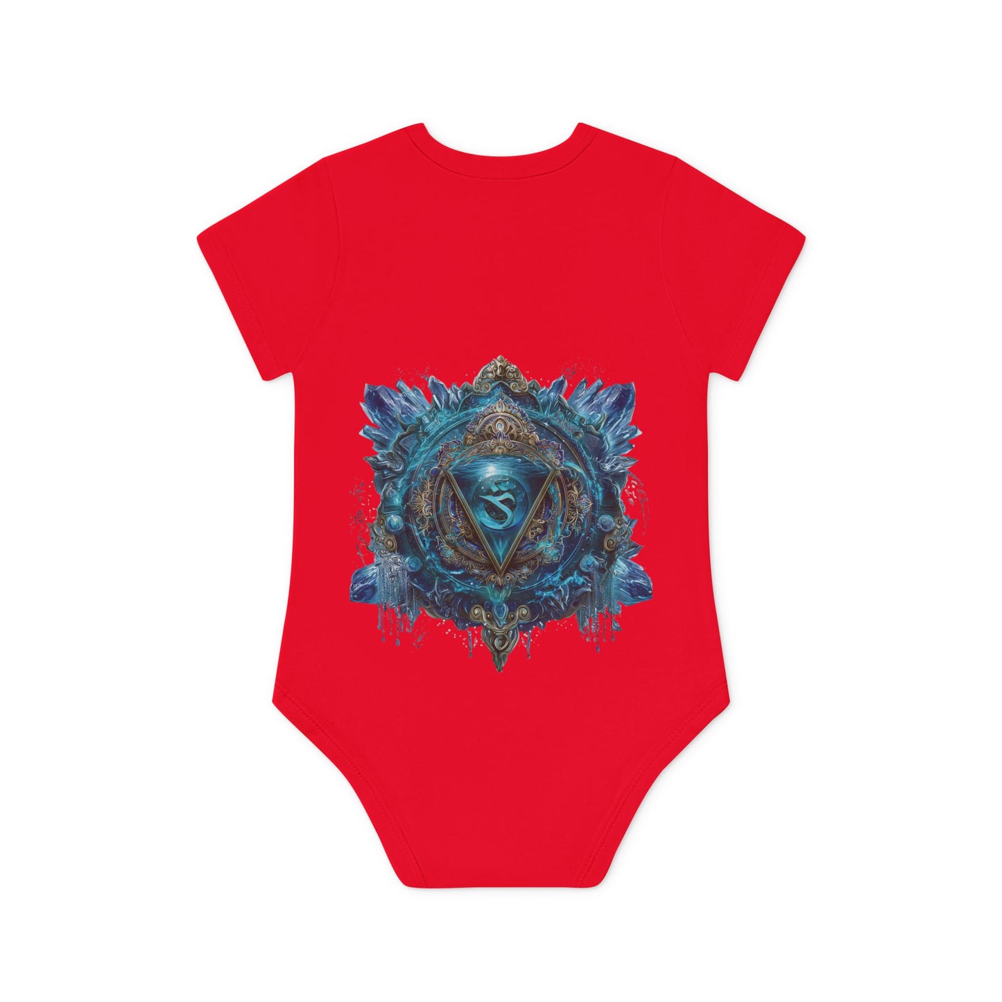 Mystic Shakra Bodysuit, Baby Organic Romper, Newborn Outfit Gift, Spiritual Infant Clothes, Gender Neutral Baby Shower Present