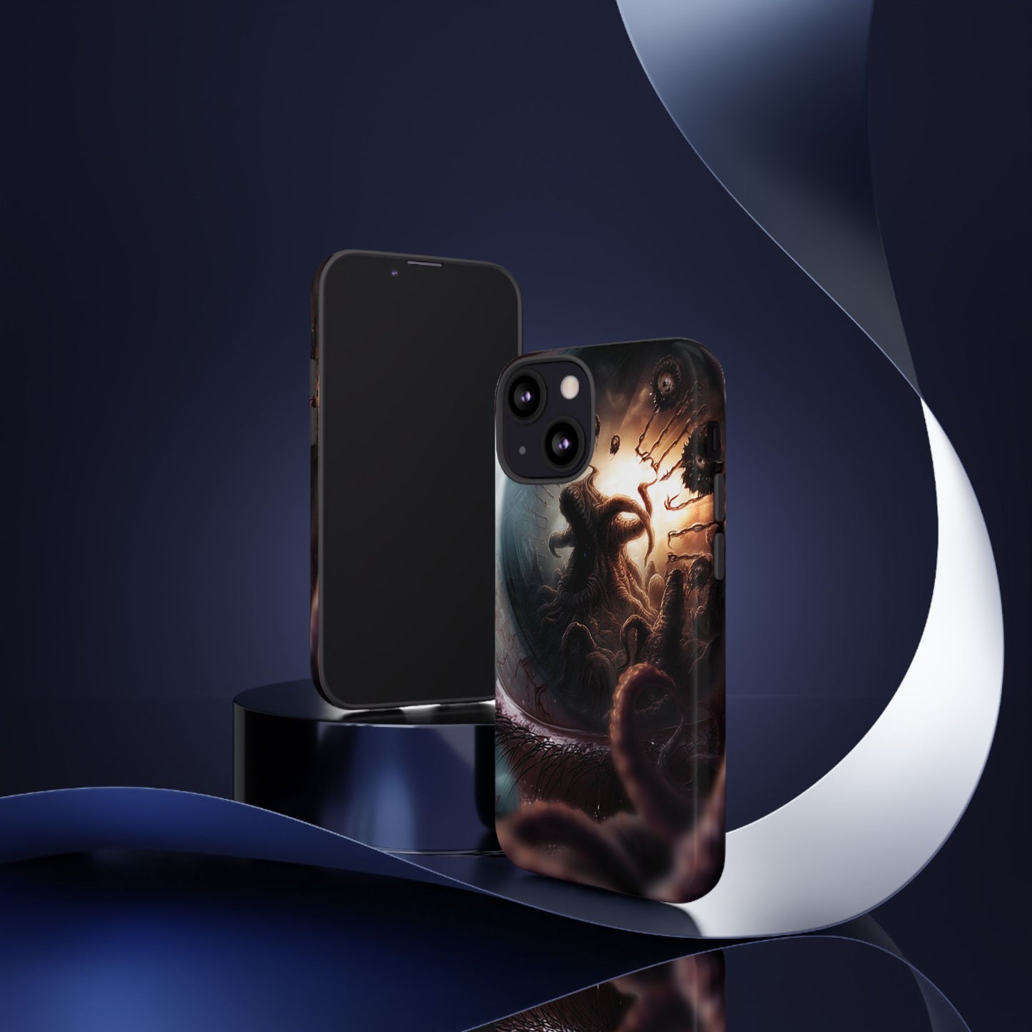 Phone Case: Cosmic Horror Design, Tough Phone Case, Unique Tech Accessory, Gifts for Sci-Fi Lovers, Halloween Decor