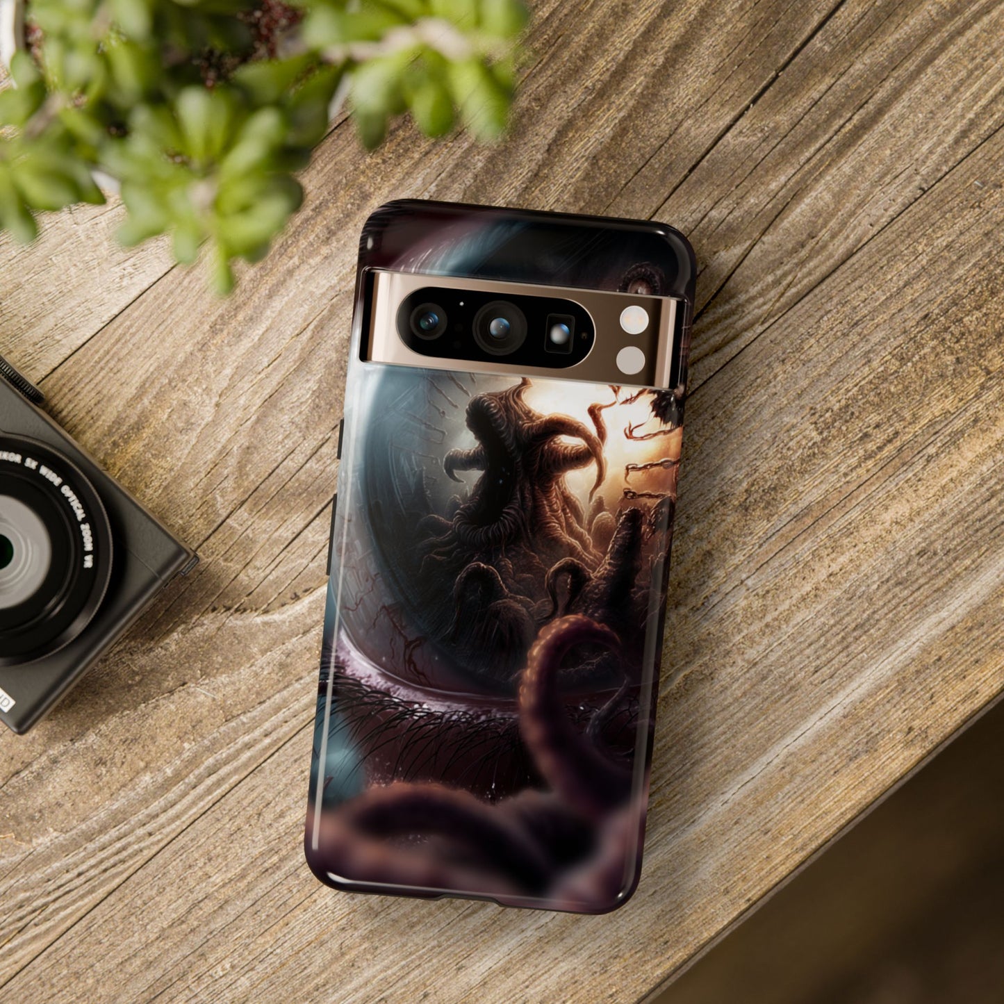 Phone Case: Cosmic Horror Design, Tough Phone Case, Unique Tech Accessory, Gifts for Sci-Fi Lovers, Halloween Decor