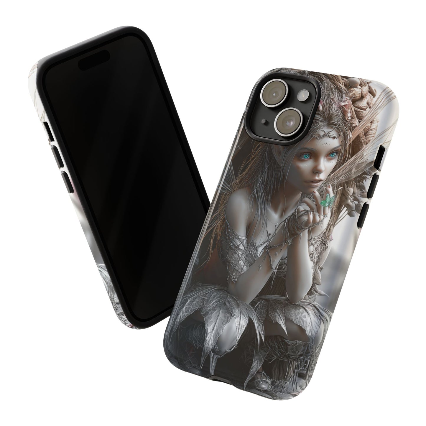 Fantasy Phone Case with Enchanted Fairy Design, Phone Cover, Magical Gift for Women, Boho Style, Nature Lovers, Unique Art
