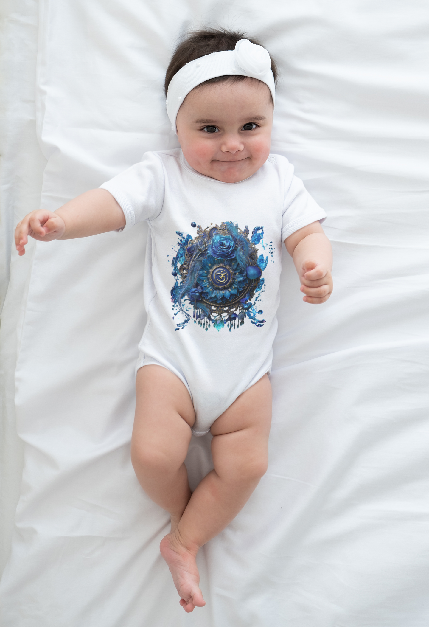 Mystic Shakra Bodysuit, Baby Organic Romper, Newborn Outfit Gift, Spiritual Infant Clothes, Gender Neutral Baby Shower Present