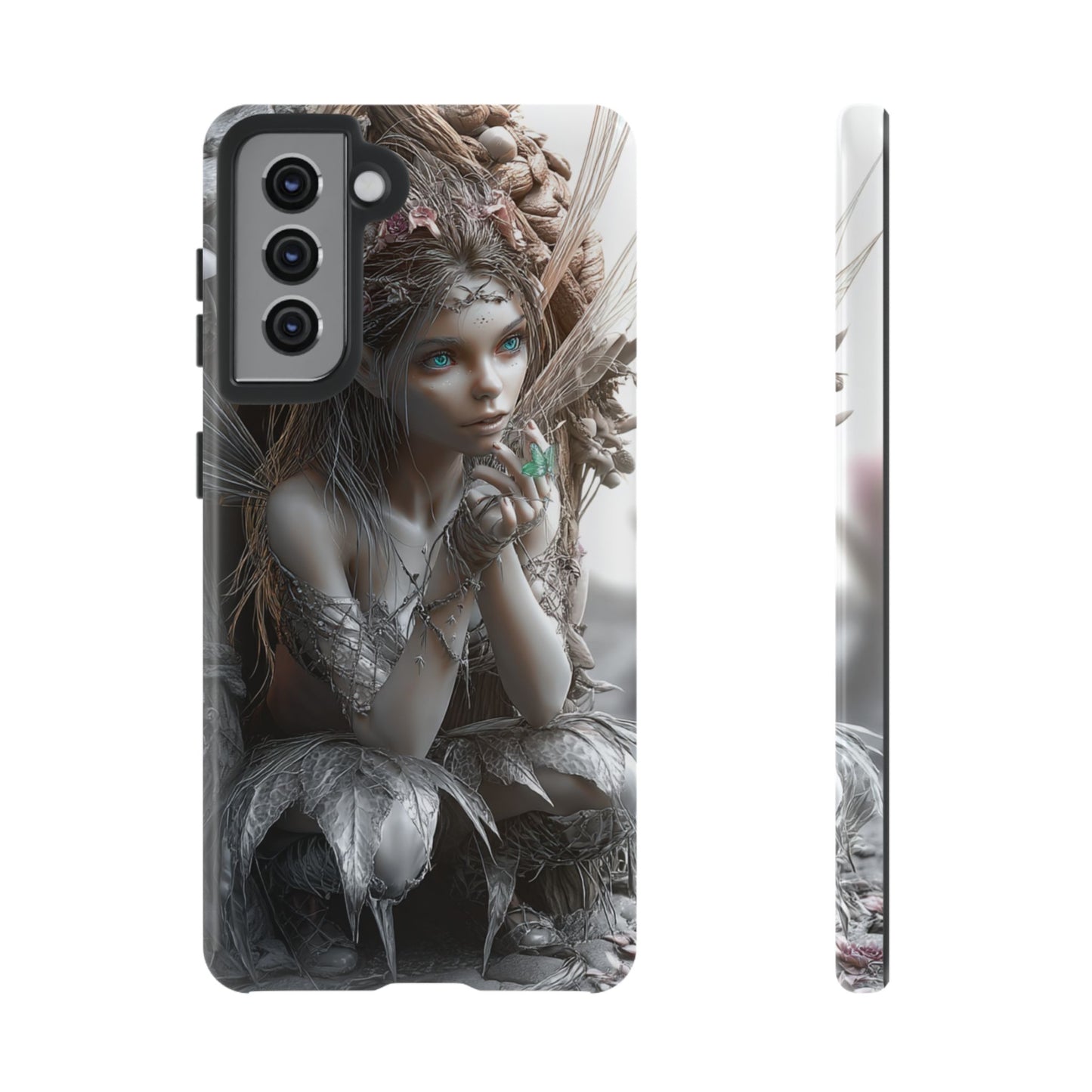 Fantasy Phone Case with Enchanted Fairy Design, Phone Cover, Magical Gift for Women, Boho Style, Nature Lovers, Unique Art