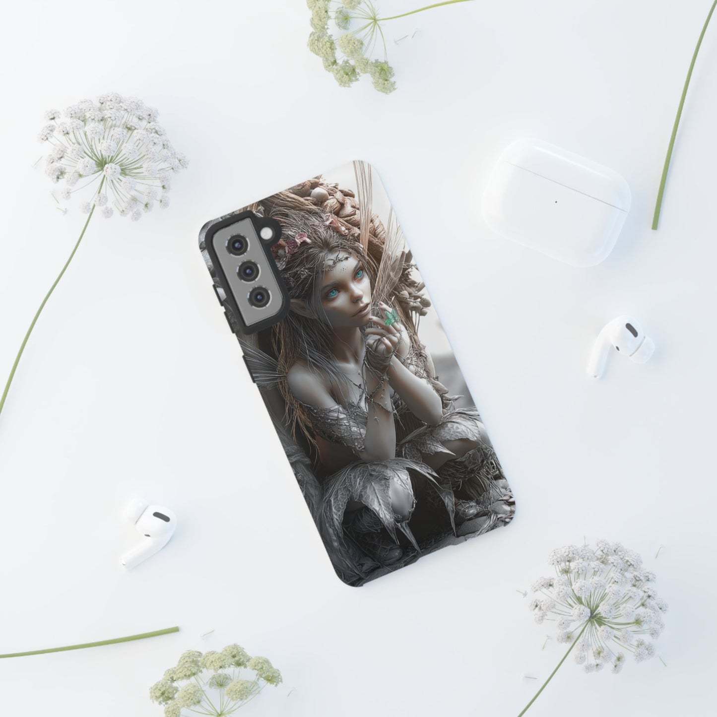 Fantasy Phone Case with Enchanted Fairy Design, Phone Cover, Magical Gift for Women, Boho Style, Nature Lovers, Unique Art