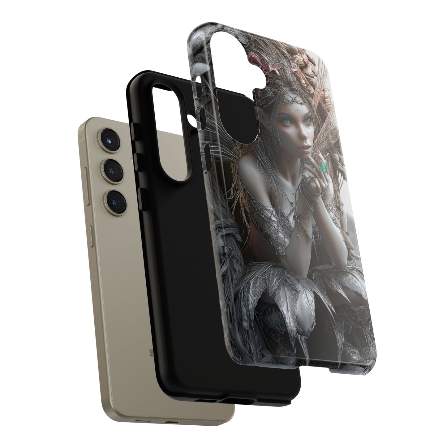 Fantasy Phone Case with Enchanted Fairy Design, Phone Cover, Magical Gift for Women, Boho Style, Nature Lovers, Unique Art