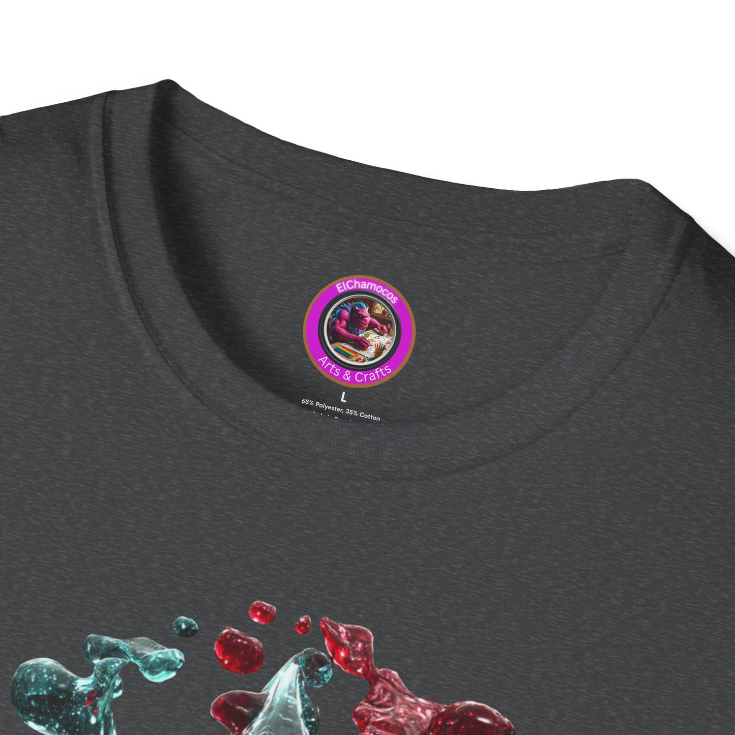 Blood Yin & Yang Unisex Softstyle T-Shirt, Gothic Tee, Dark Grunge Shirt, Alternative Clothing, Emo Top