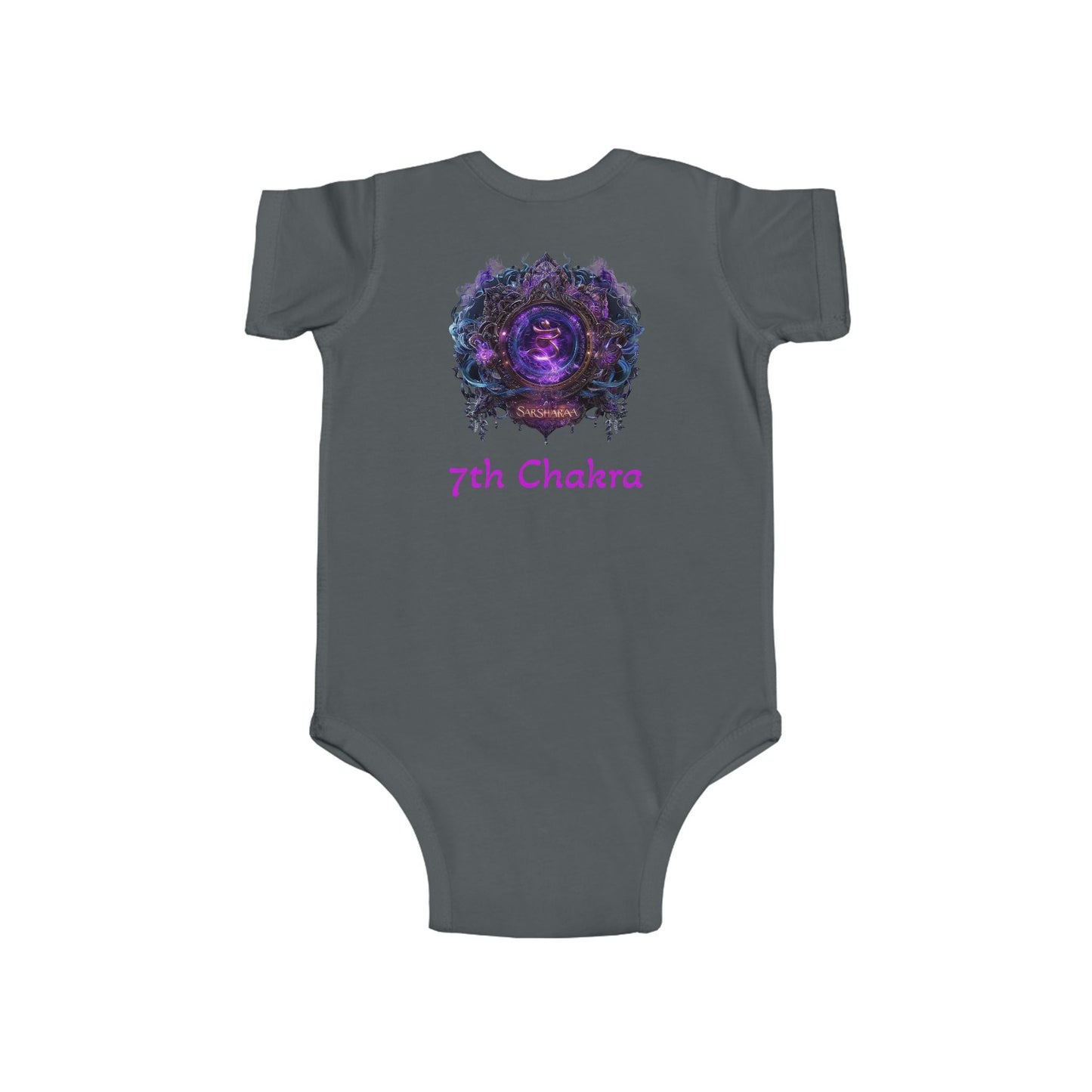 Chakra Infant Bodysuit, New Age Baby Shower Gift, Reiki Energy Healing Baby Outfit, Rainbow Chakra Onesie, Spiritual Baby Clothes, Yoga Baby