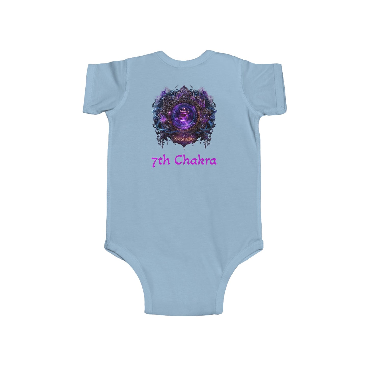 Chakra Infant Bodysuit, New Age Baby Shower Gift, Reiki Energy Healing Baby Outfit, Rainbow Chakra Onesie, Spiritual Baby Clothes, Yoga Baby