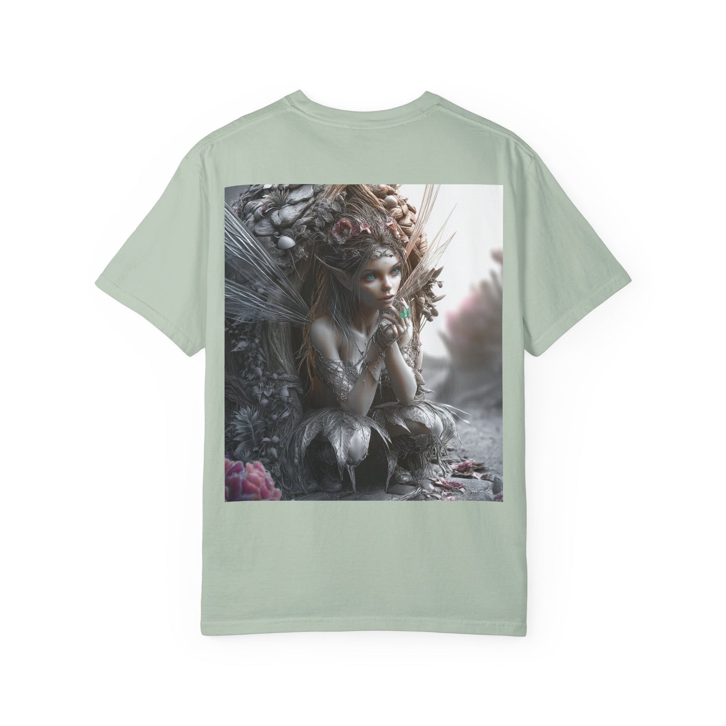 Whimsical Fairy T-shirt, Enchanted Garden Art Tee, Fairy Lover Gift, Unique Fantasy Apparel, Magical Nature Tee