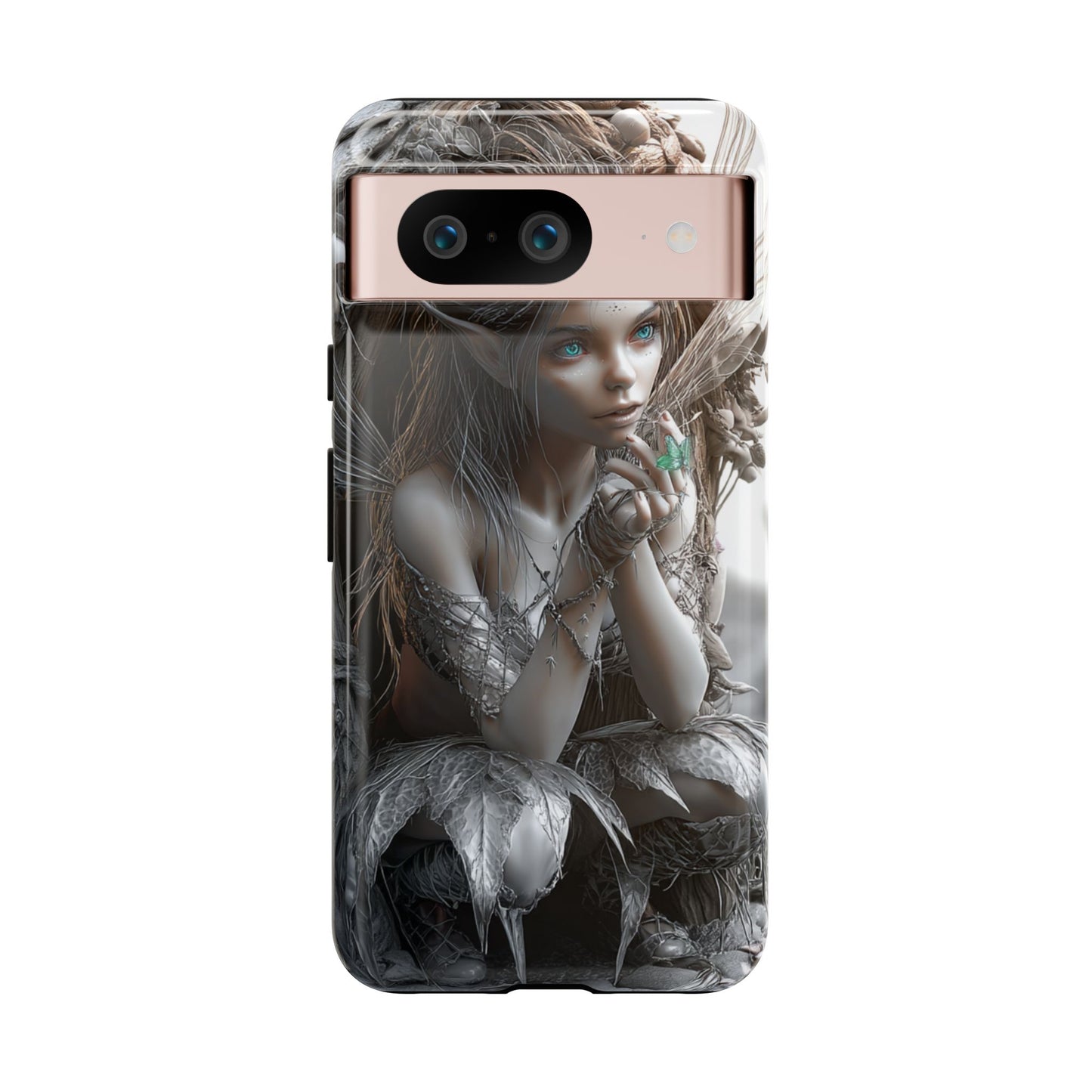 Fantasy Phone Case with Enchanted Fairy Design, Phone Cover, Magical Gift for Women, Boho Style, Nature Lovers, Unique Art