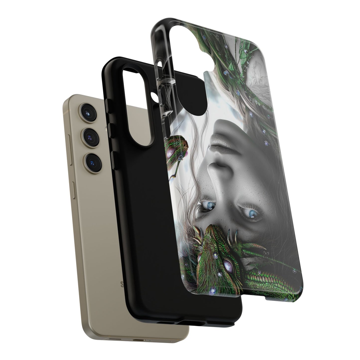 Phone Case with Enchanted Fairy Design, Phone Cover, Magical Gift for Women, Boho Style, Nature Lovers, Unique Art