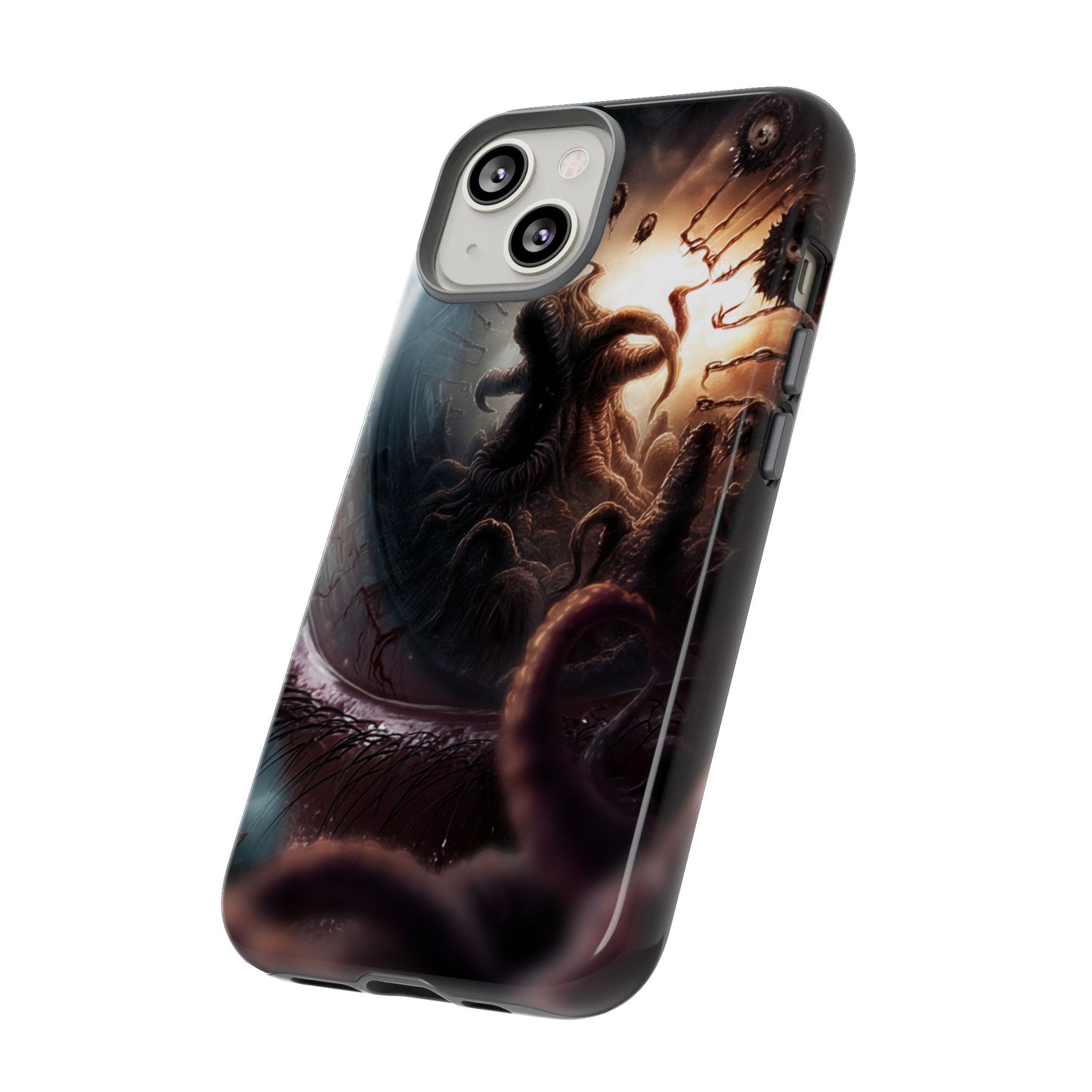 Phone Case: Cosmic Horror Design, Tough Phone Case, Unique Tech Accessory, Gifts for Sci-Fi Lovers, Halloween Decor