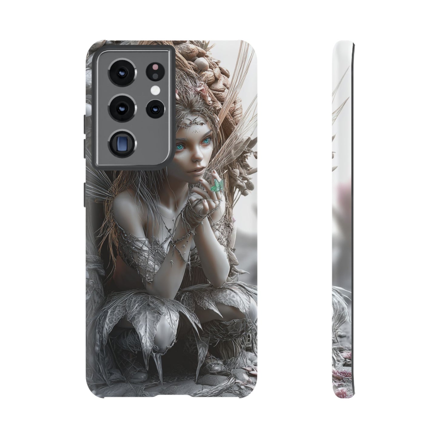 Fantasy Phone Case with Enchanted Fairy Design, Phone Cover, Magical Gift for Women, Boho Style, Nature Lovers, Unique Art