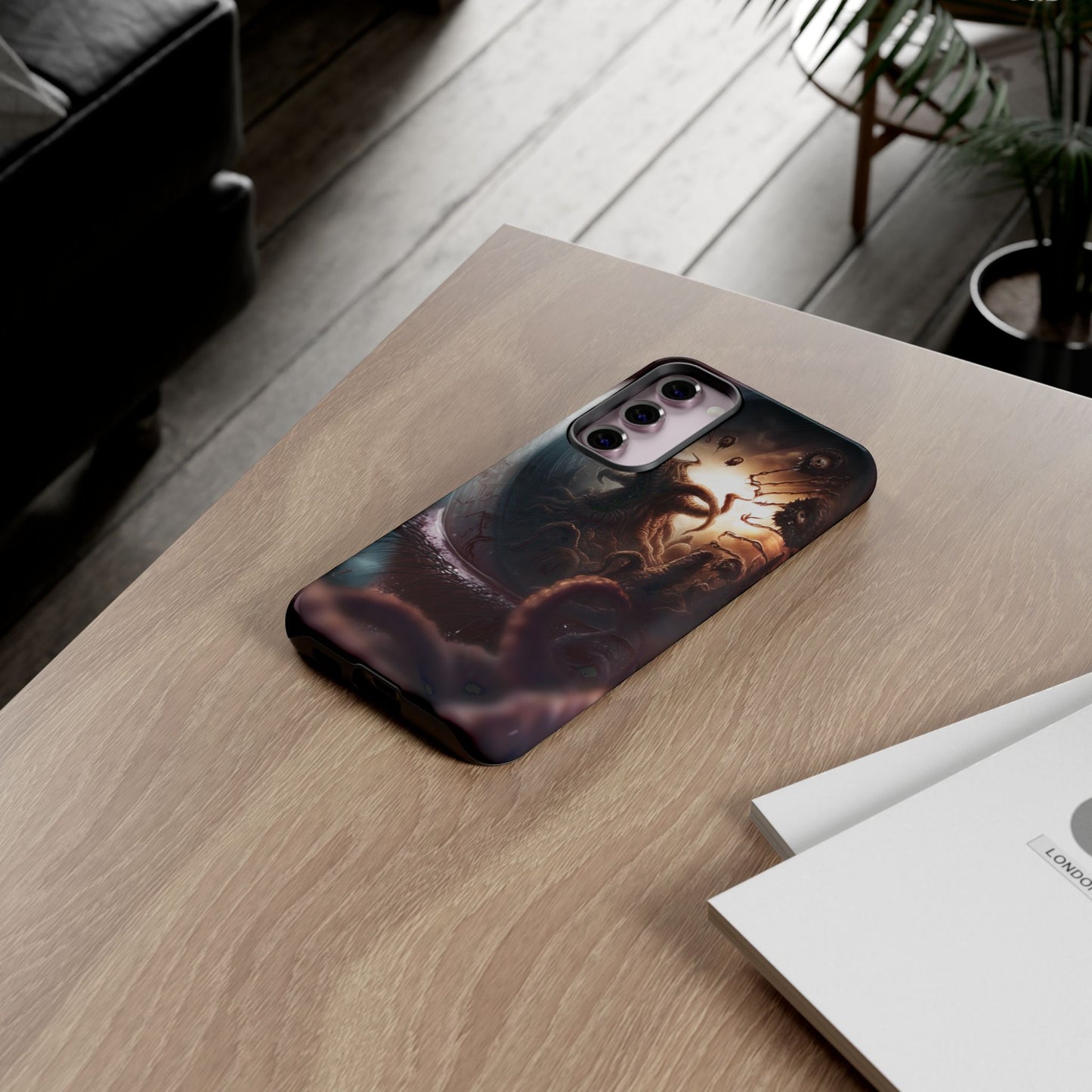 Phone Case: Cosmic Horror Design, Tough Phone Case, Unique Tech Accessory, Gifts for Sci-Fi Lovers, Halloween Decor