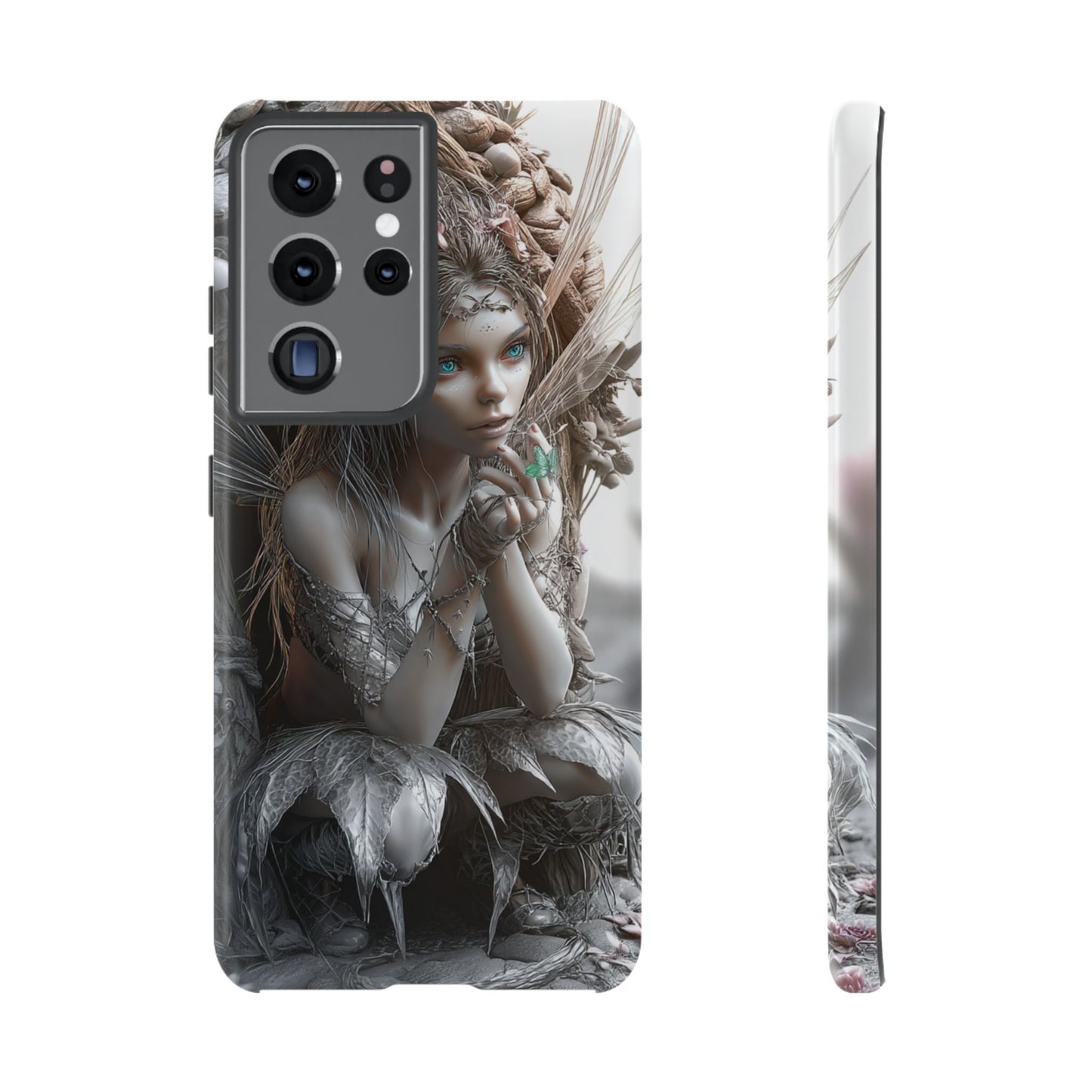 Fantasy Phone Case with Enchanted Fairy Design, Phone Cover, Magical Gift for Women, Boho Style, Nature Lovers, Unique Art