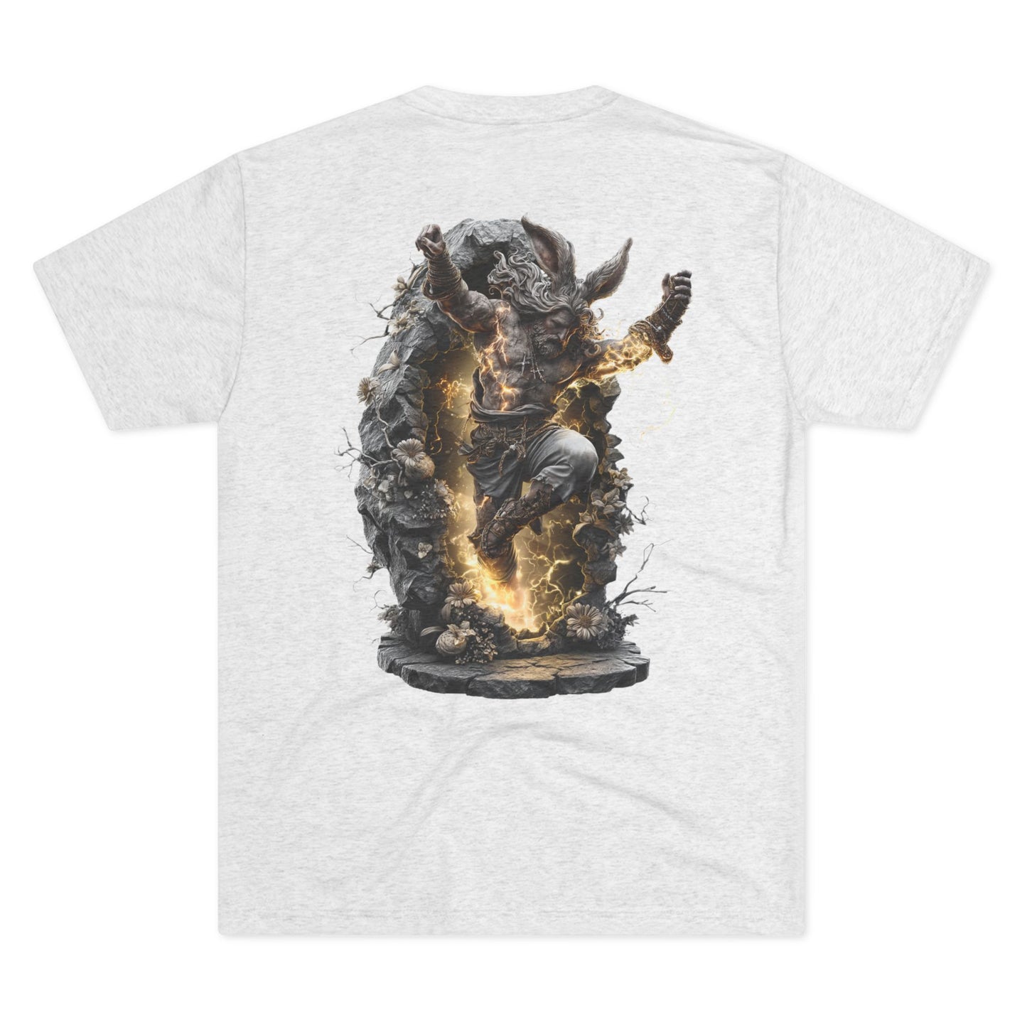 Electric Fantasy Tri-Blend Tee, Graphic Tee, Unisex T-Shirt, Artistic Crew Shirt, Gift for Gamers, Unique Fashion Statement