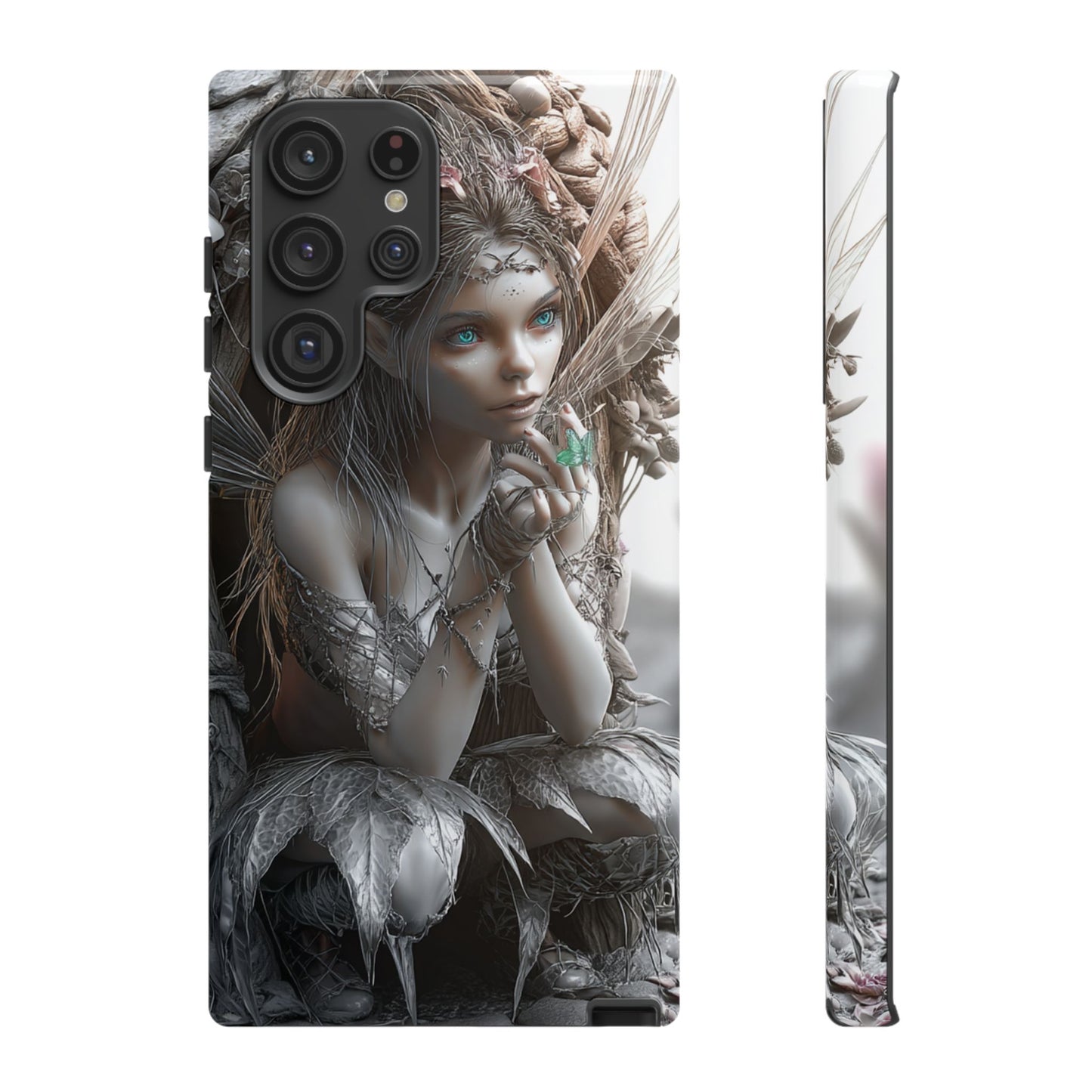 Fantasy Phone Case with Enchanted Fairy Design, Phone Cover, Magical Gift for Women, Boho Style, Nature Lovers, Unique Art