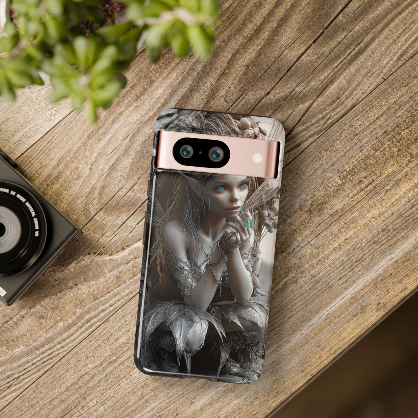 Fantasy Phone Case with Enchanted Fairy Design, Phone Cover, Magical Gift for Women, Boho Style, Nature Lovers, Unique Art