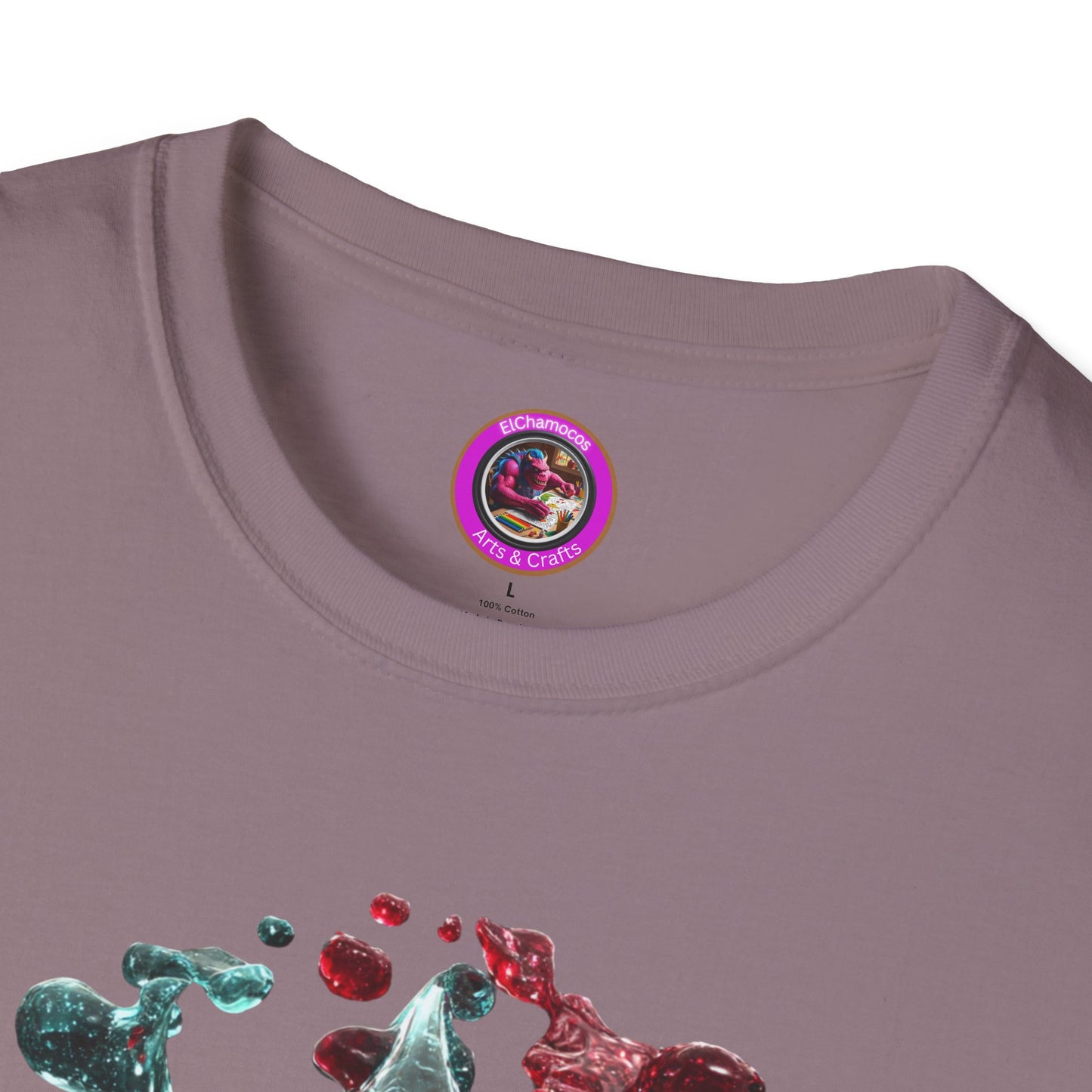 Blood Yin & Yang Unisex Softstyle T-Shirt, Gothic Tee, Dark Grunge Shirt, Alternative Clothing, Emo Top