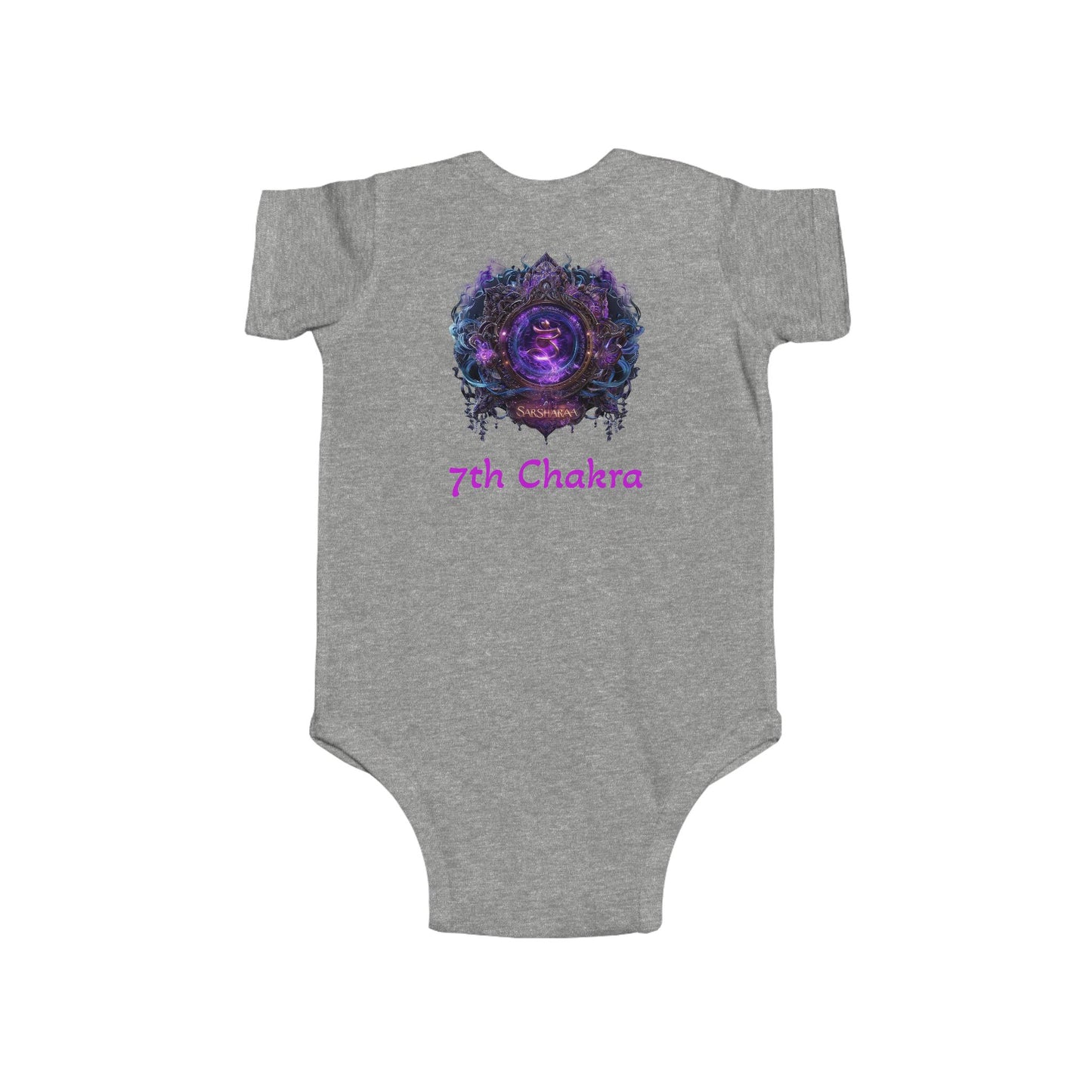 Chakra Infant Bodysuit, New Age Baby Shower Gift, Reiki Energy Healing Baby Outfit, Rainbow Chakra Onesie, Spiritual Baby Clothes, Yoga Baby