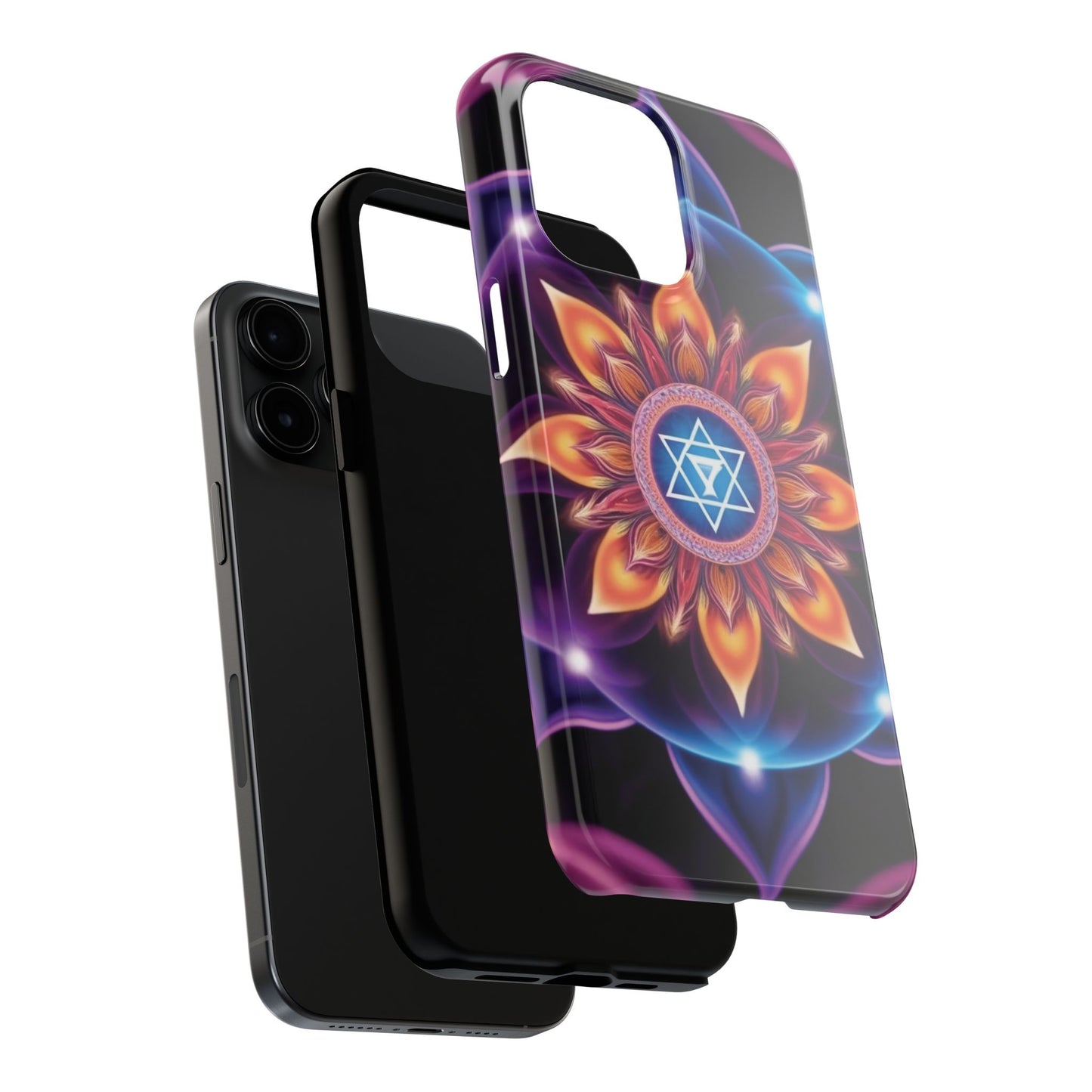Bohemian Mandala Tough Phone Case | Vibrant Art Design, Protective Cover, Gift for Her, Spiritual Decor, Trendy Phone Accessory