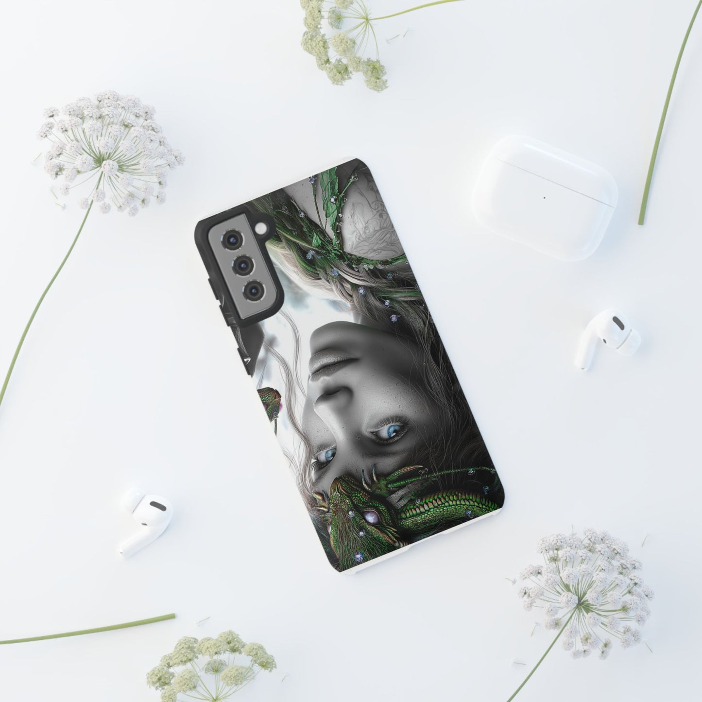 Phone Case with Enchanted Fairy Design, Phone Cover, Magical Gift for Women, Boho Style, Nature Lovers, Unique Art