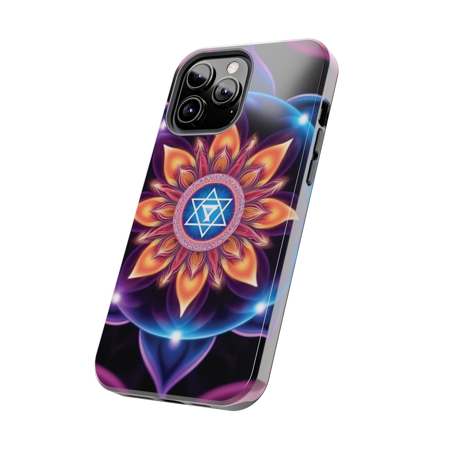 Bohemian Mandala Tough Phone Case | Vibrant Art Design, Protective Cover, Gift for Her, Spiritual Decor, Trendy Phone Accessory