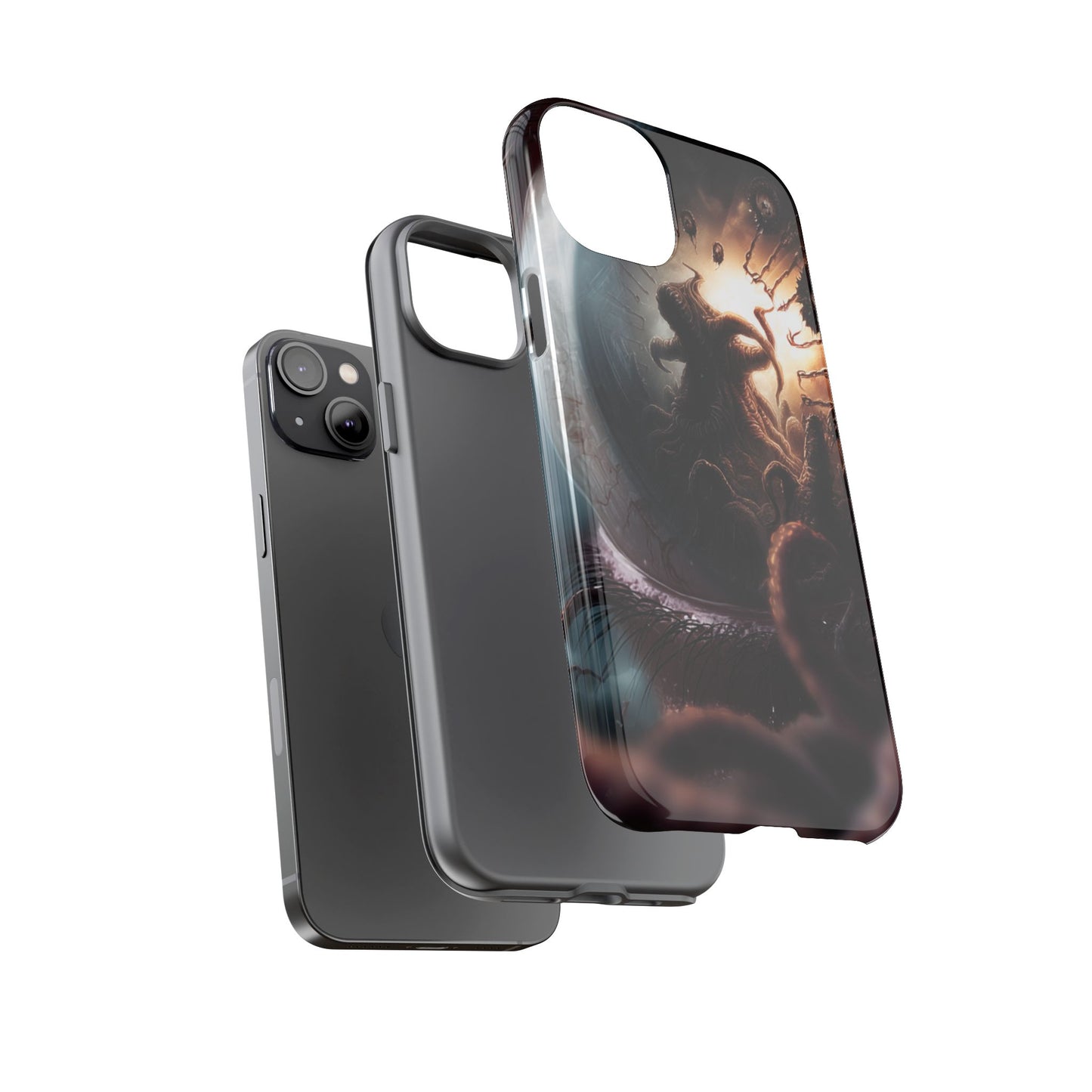 Phone Case: Cosmic Horror Design, Tough Phone Case, Unique Tech Accessory, Gifts for Sci-Fi Lovers, Halloween Decor