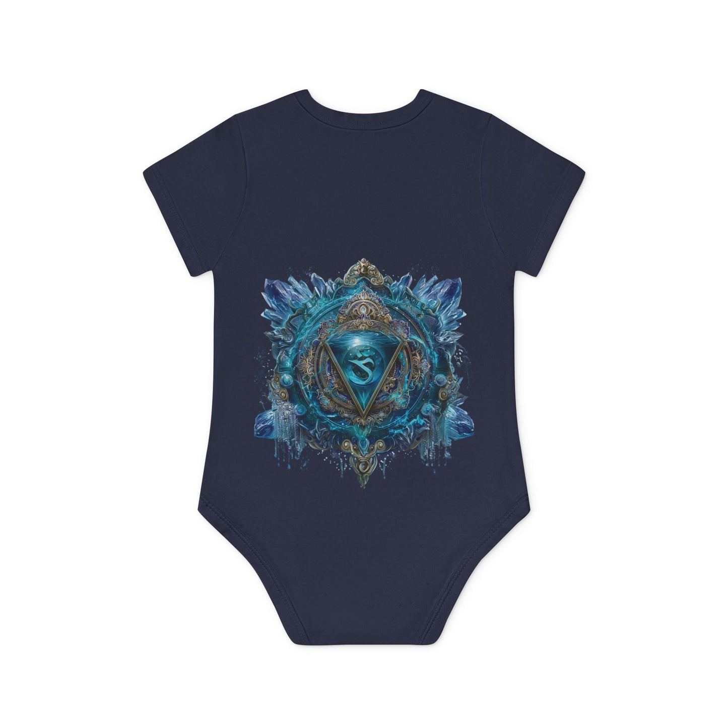 Mystic Shakra Bodysuit, Baby Organic Romper, Newborn Outfit Gift, Spiritual Infant Clothes, Gender Neutral Baby Shower Present