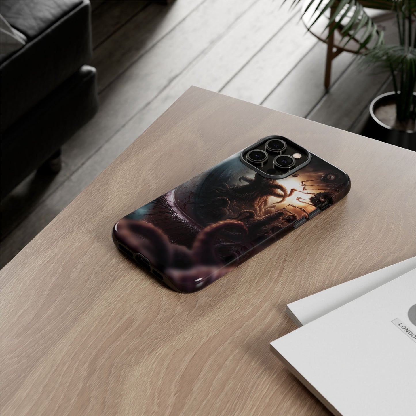 Phone Case: Cosmic Horror Design, Tough Phone Case, Unique Tech Accessory, Gifts for Sci-Fi Lovers, Halloween Decor