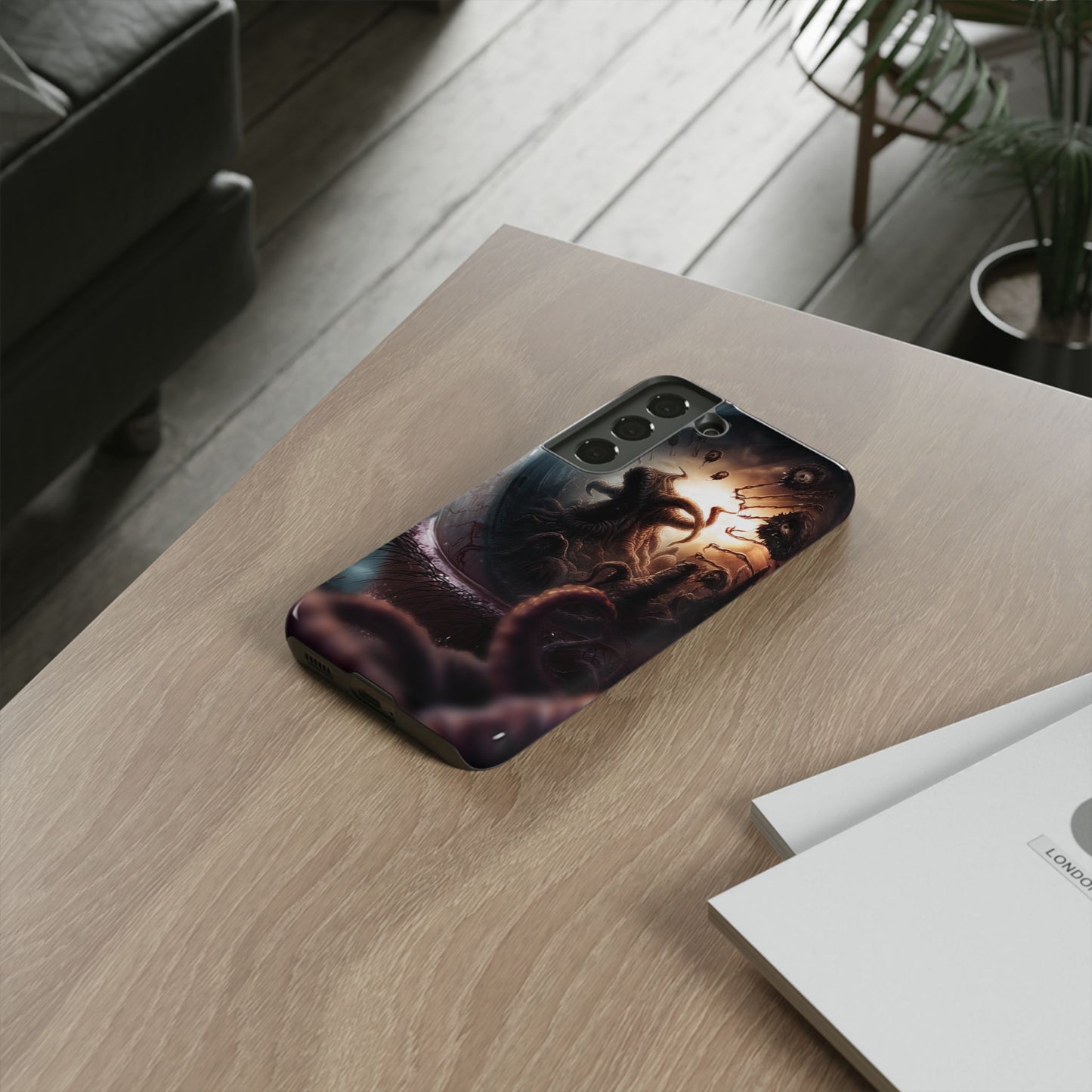 Phone Case: Cosmic Horror Design, Tough Phone Case, Unique Tech Accessory, Gifts for Sci-Fi Lovers, Halloween Decor