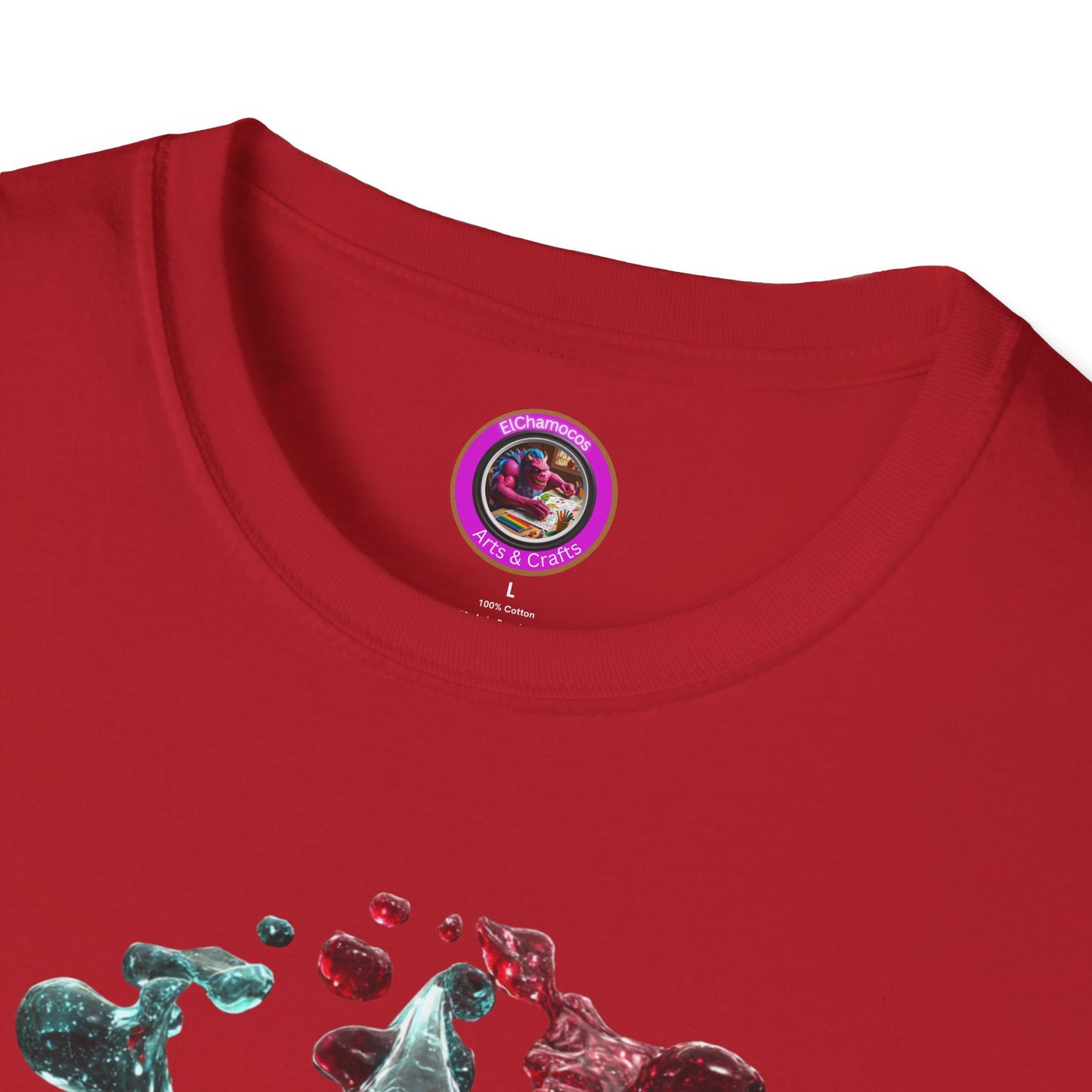 Blood Yin & Yang Unisex Softstyle T-Shirt, Gothic Tee, Dark Grunge Shirt, Alternative Clothing, Emo Top