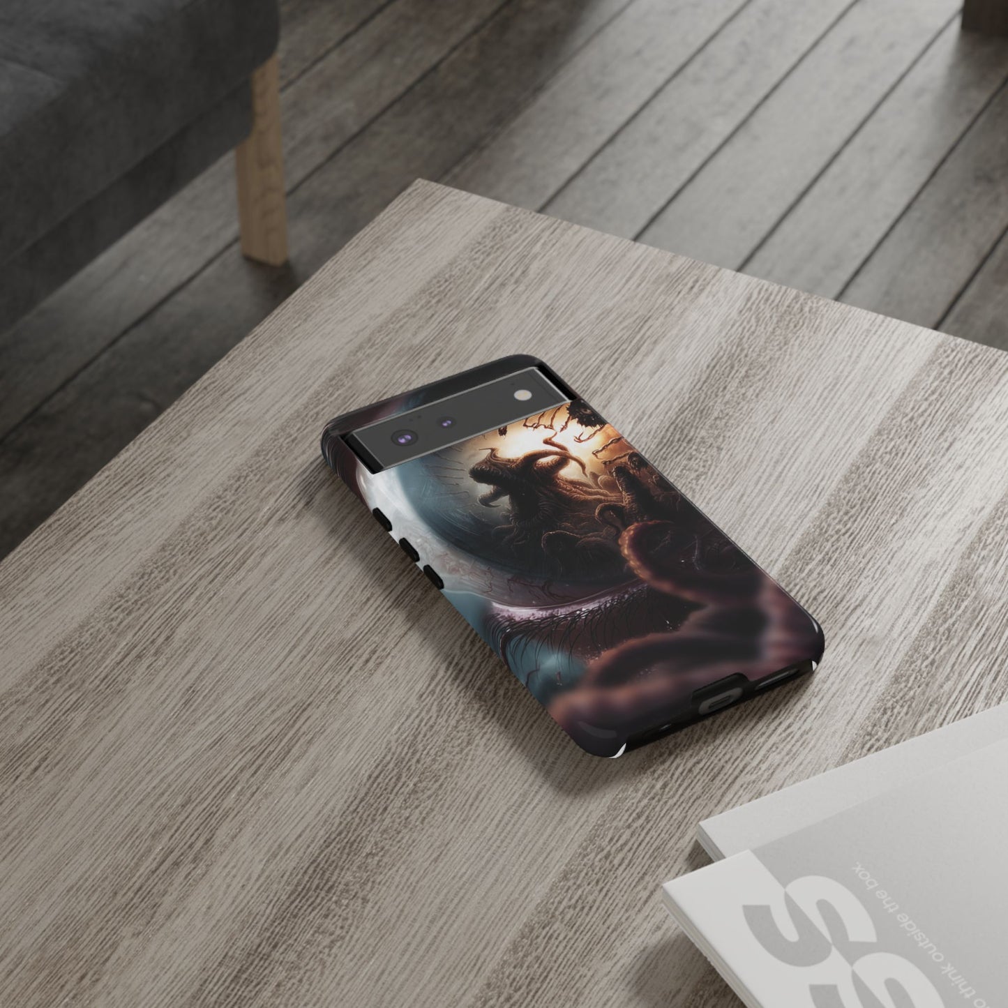 Phone Case: Cosmic Horror Design, Tough Phone Case, Unique Tech Accessory, Gifts for Sci-Fi Lovers, Halloween Decor