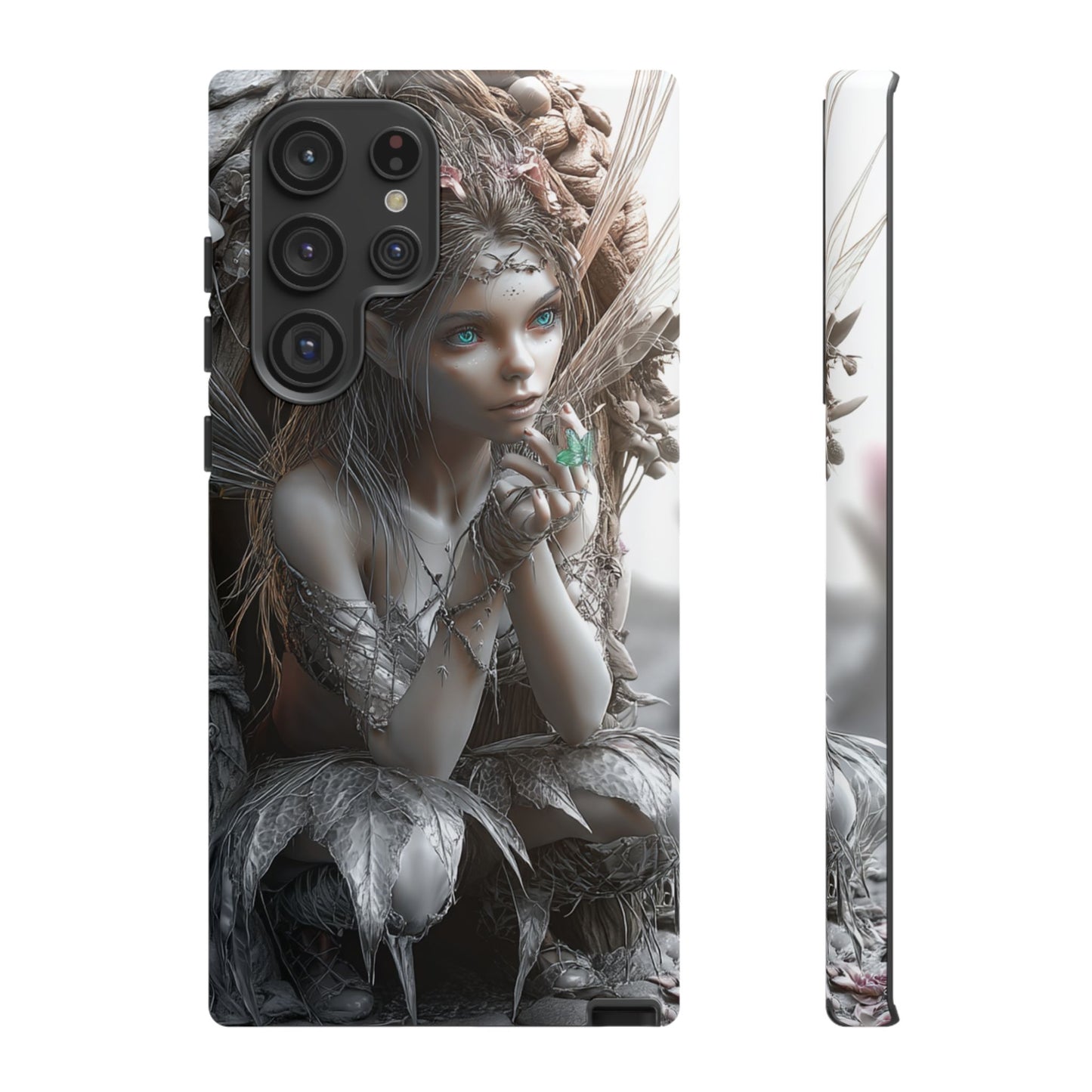 Fantasy Phone Case with Enchanted Fairy Design, Phone Cover, Magical Gift for Women, Boho Style, Nature Lovers, Unique Art